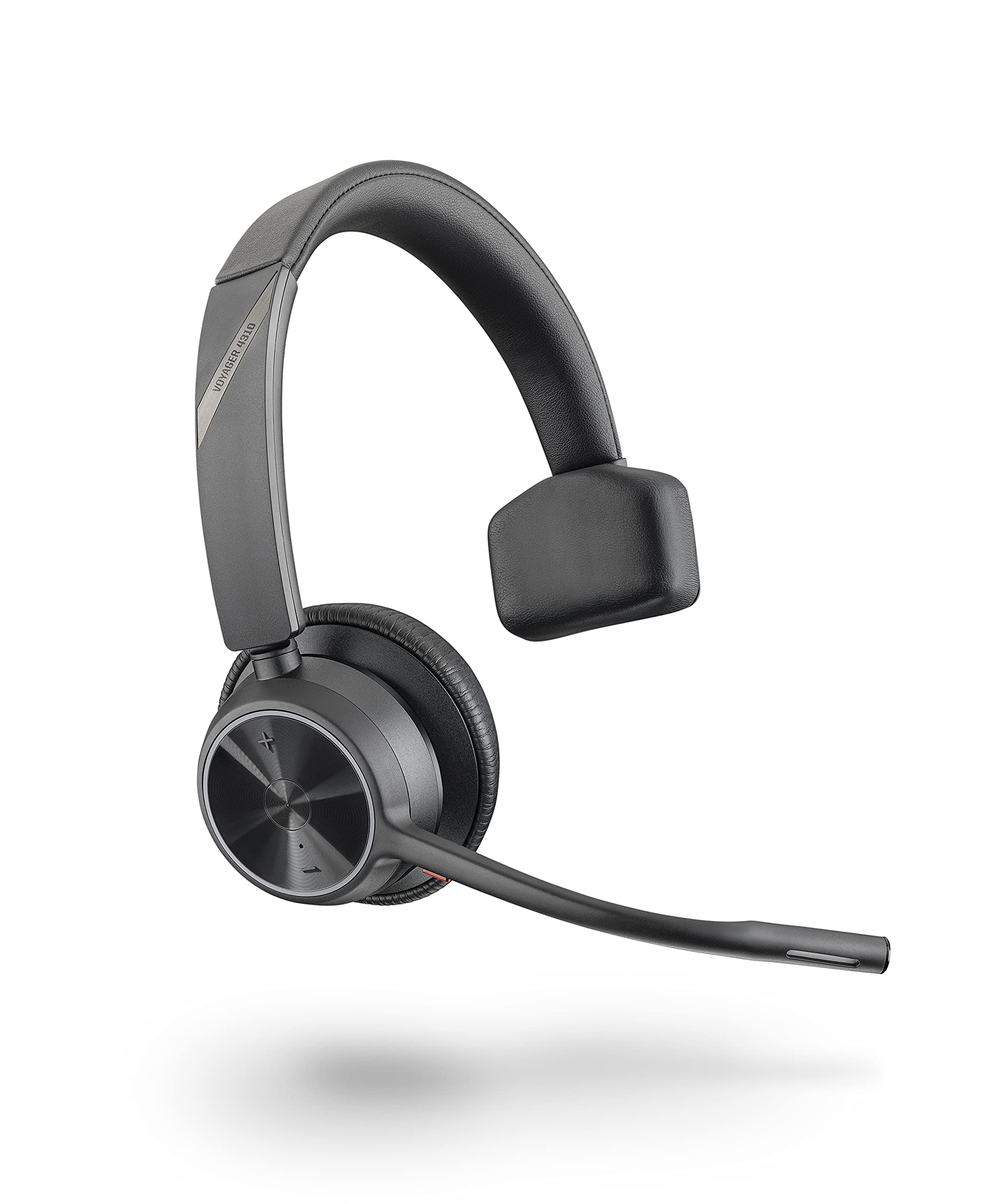 Poly - Voyager 4310 UC Wireless Headset (Plantronics) - Single-Ear Headset with Boom Mic - Connect to PC/Mac via USB-C Bluetooth Adapter, Cell Phone via Bluetooth - Works with Teams, Zoom & More