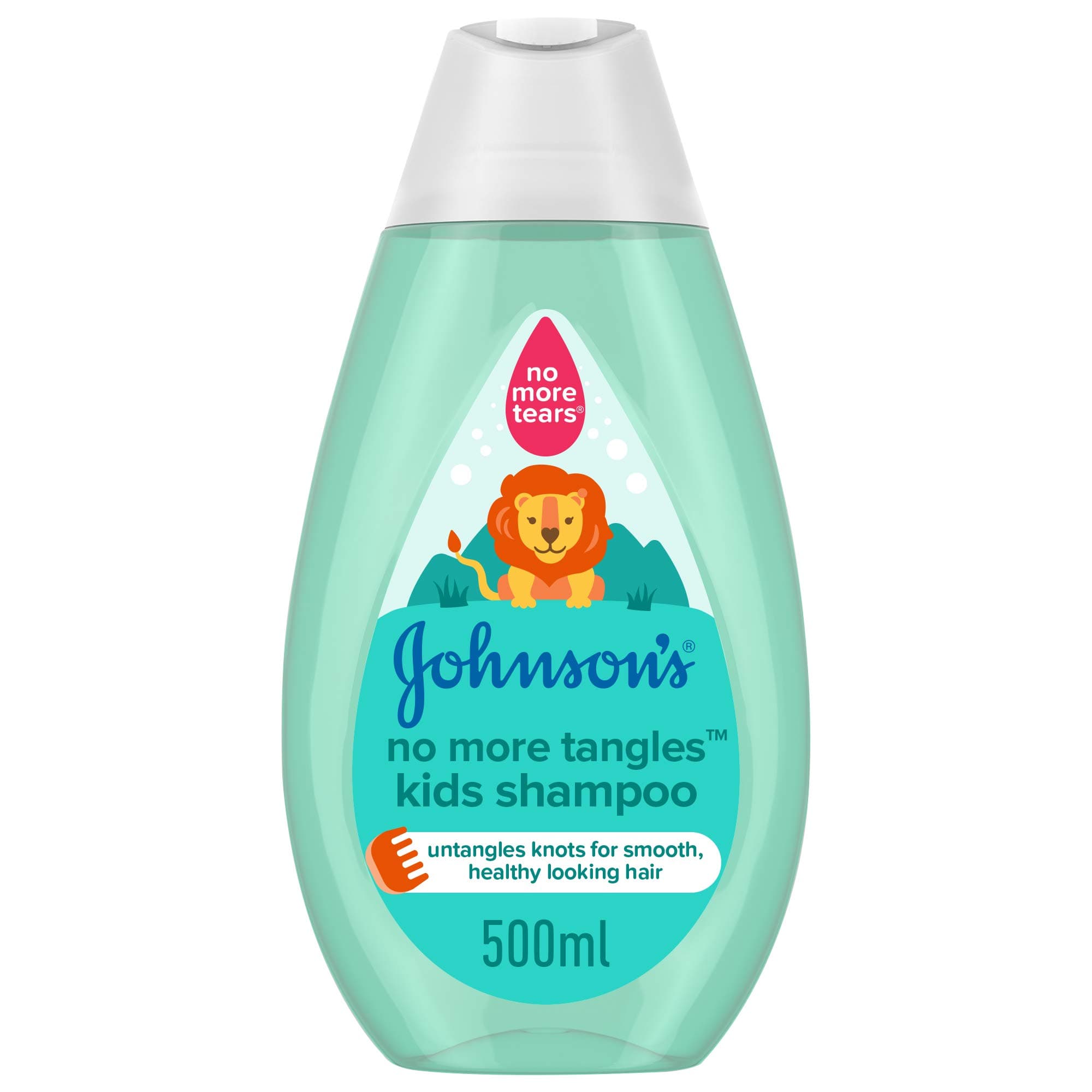 Shampoo - No More Tangles. NO MORE TEARS formula, gently cleanses toddlers’ and kids’ hair to keep it soft, smooth and healthy looking, 500ml