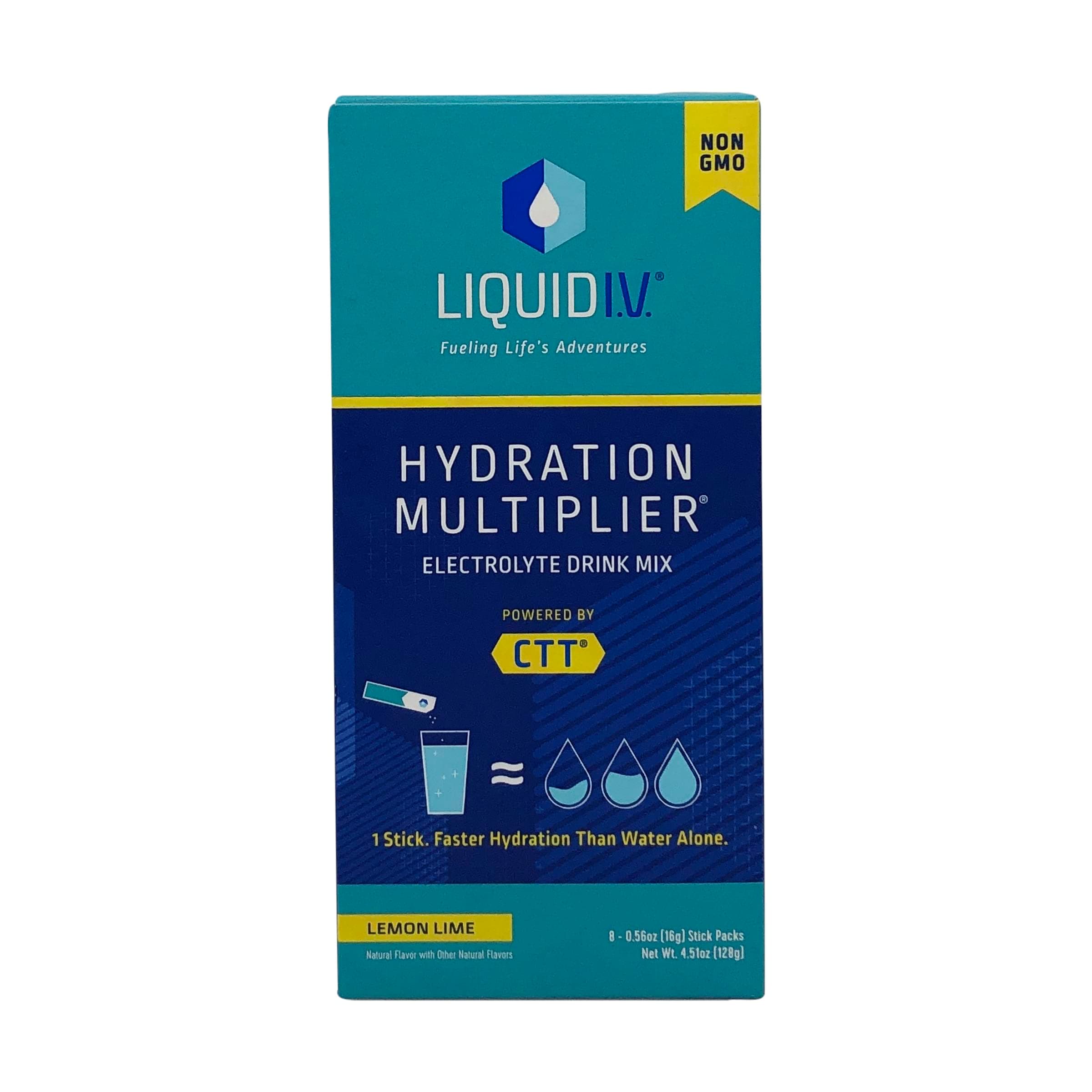 LIQUID IV Lemon Hydration Drink Mix 8 Count, 0.56 OZ