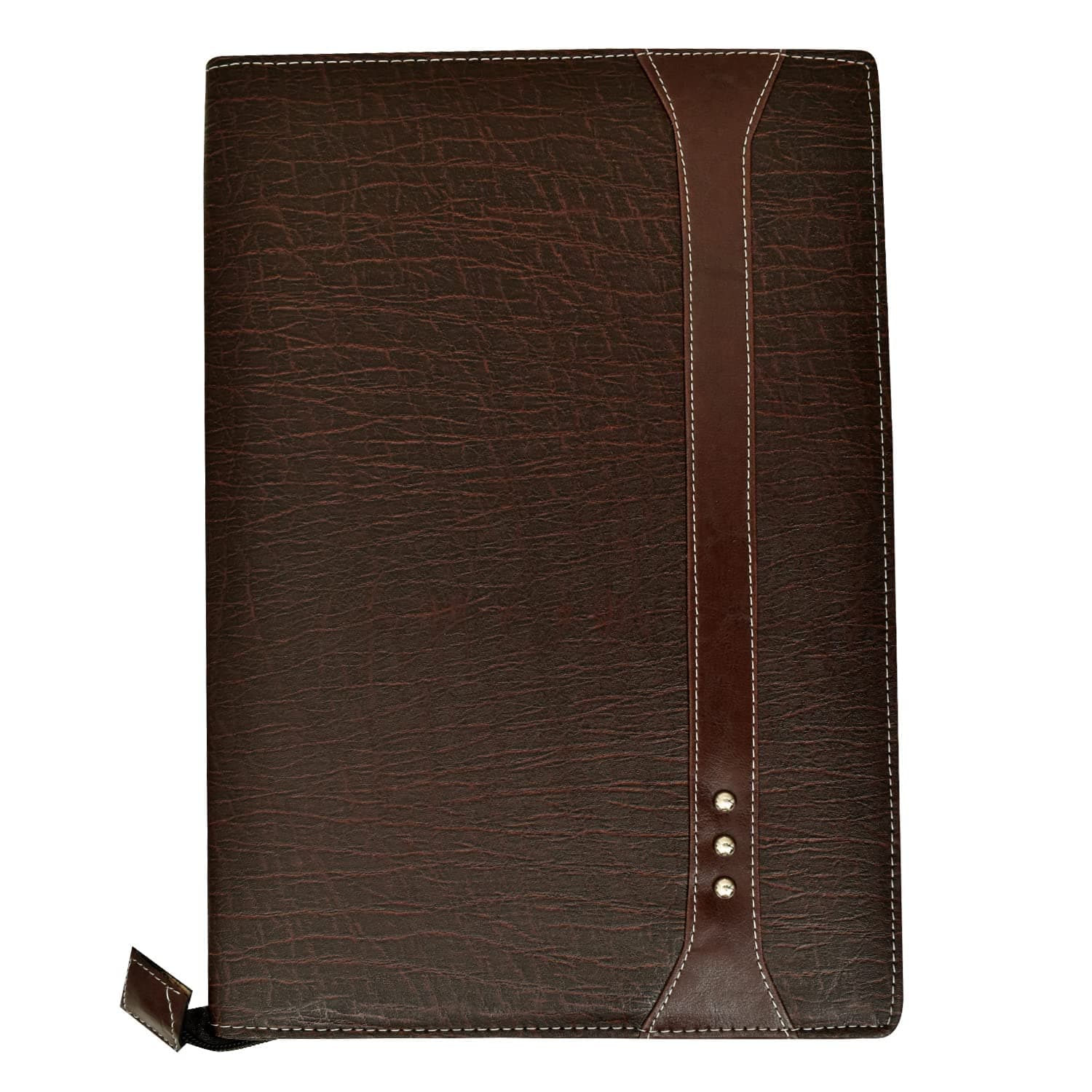 FUTURE X 20 Leaf Multipurpose Leatherette Professional File Folders for Certificates, Documents Holder, Portfolio, Executive File Legal Size Documents Holder for Men and Women (B4 Size, Brown)