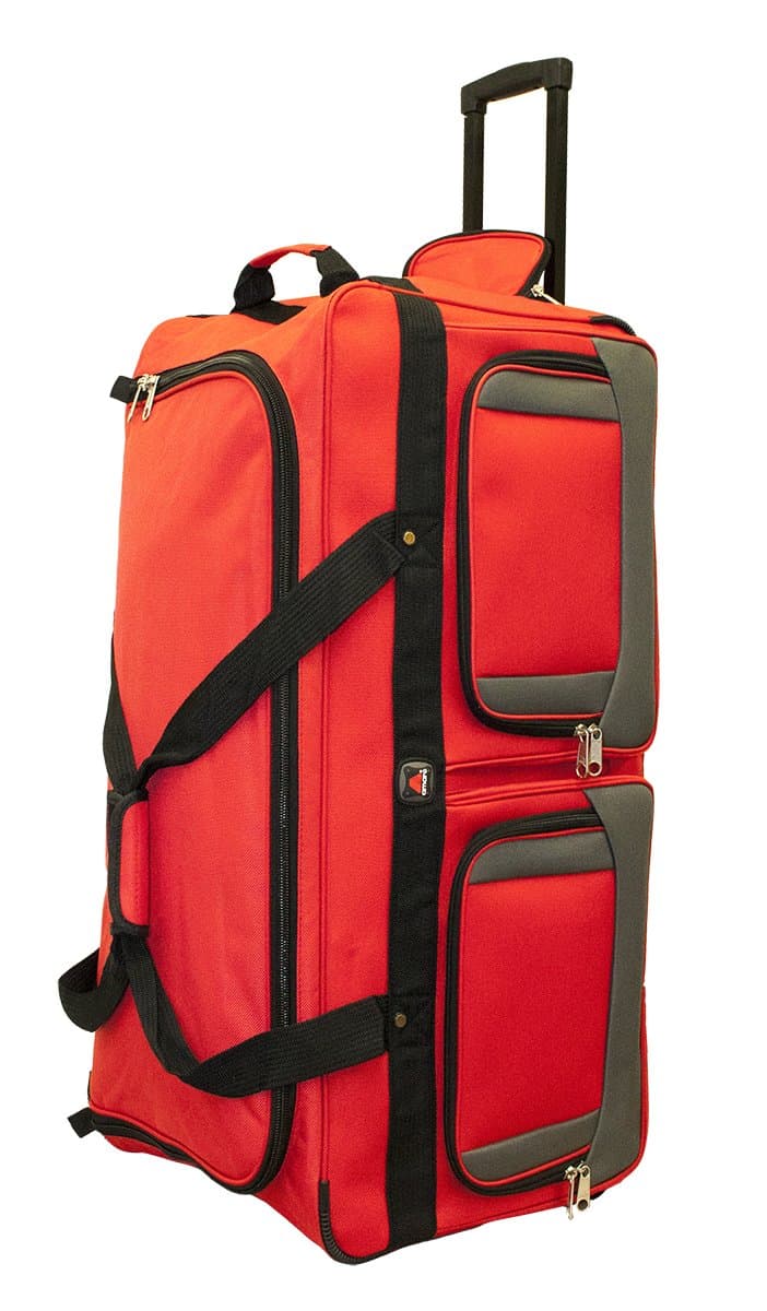 Amaro 33-inch Wheel Rolling Duffel, Red