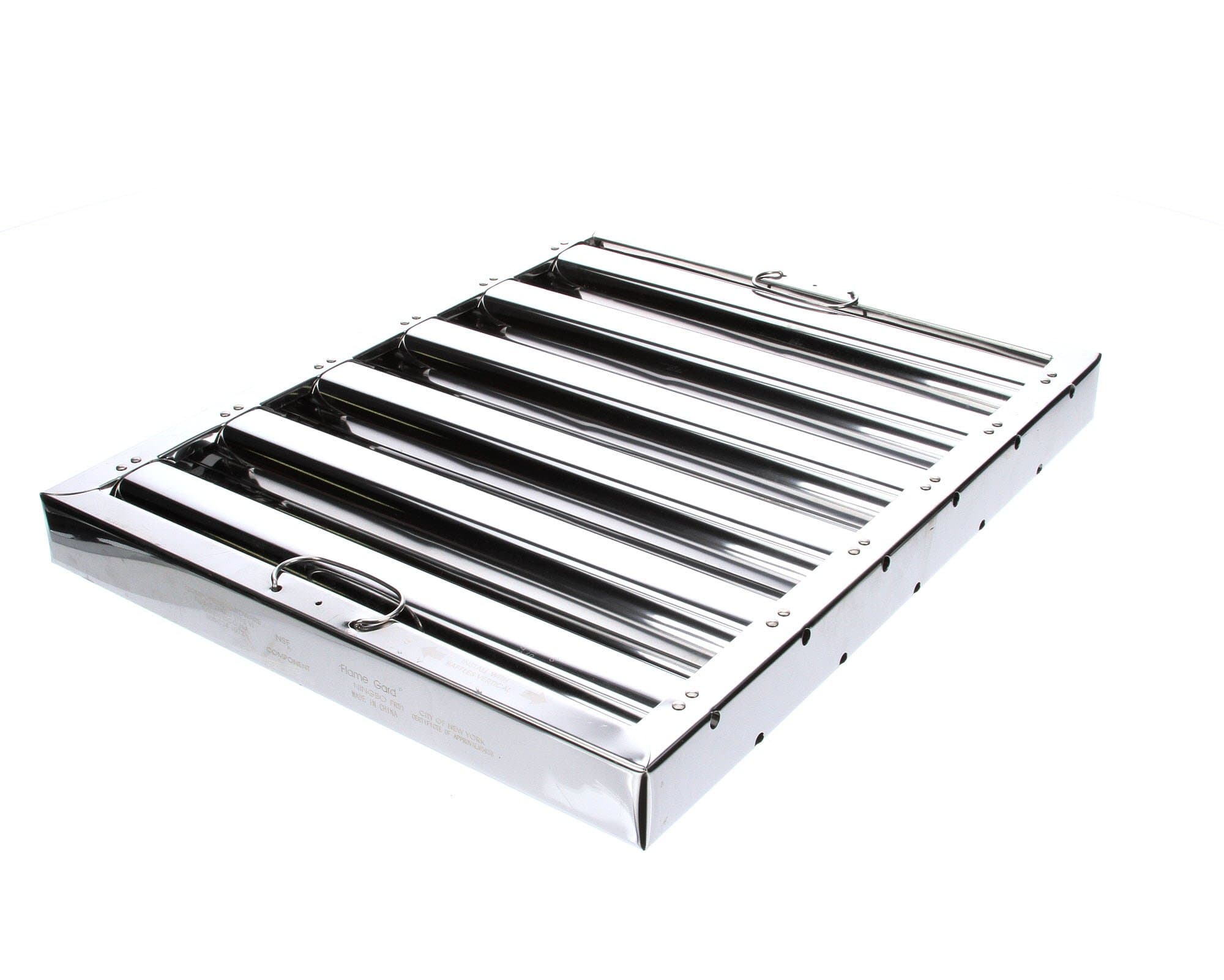 Component Hardware FR51-1620 Flame Gard® Type VI Stainless Steel Baffle Grease Filter - 16" H x 20" W