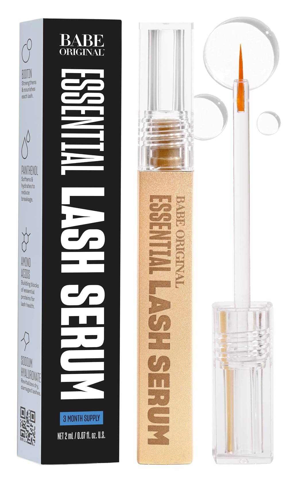 Essential Lash Serum - Transform Your Lashes with Longer-Looking, Fuller-Looking Results, 2 Ml
