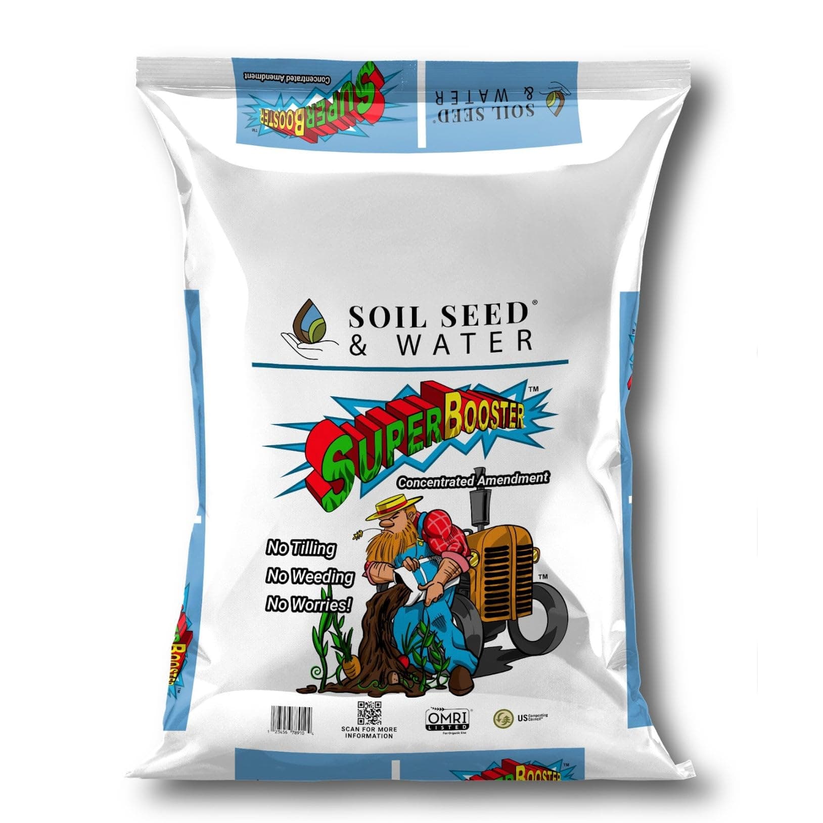 SuperBooster Concentrated Organic Soil Amendment Fertilizer - Macronutrients, Micronutrients, Structural Component and Minerals - OMRI Listed