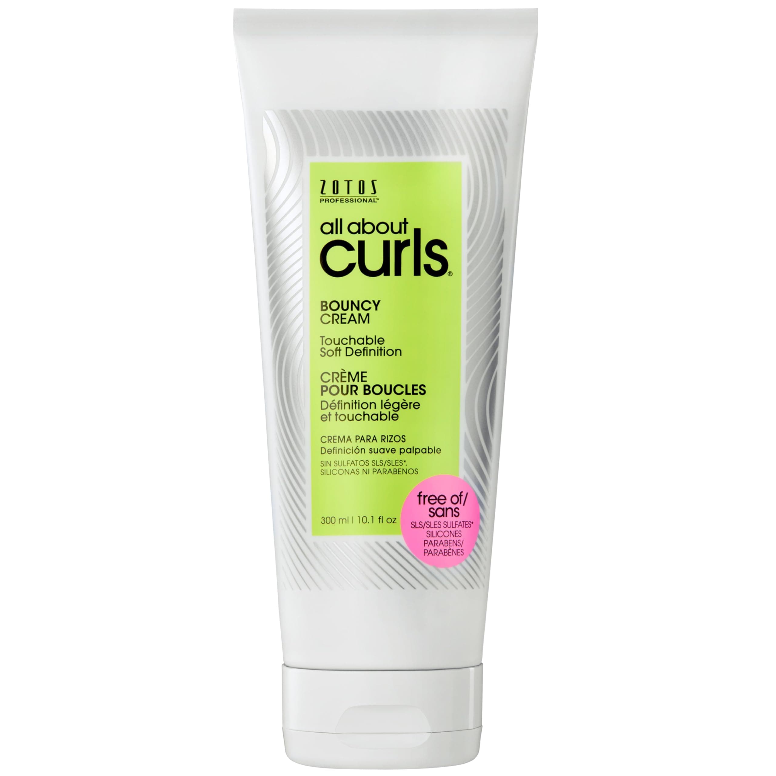 All About Curls Bouncy Cream | Touchable Soft Definition | Define, Moisturize, De-Frizz | All Curly Hair Types | 10.1 Fl Oz