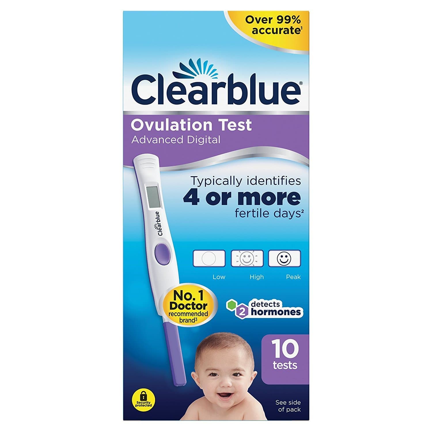 Clearblue Advanced Digital Ovulationstest Clearblue Ovulationstest - Packung mit 10 Sticks