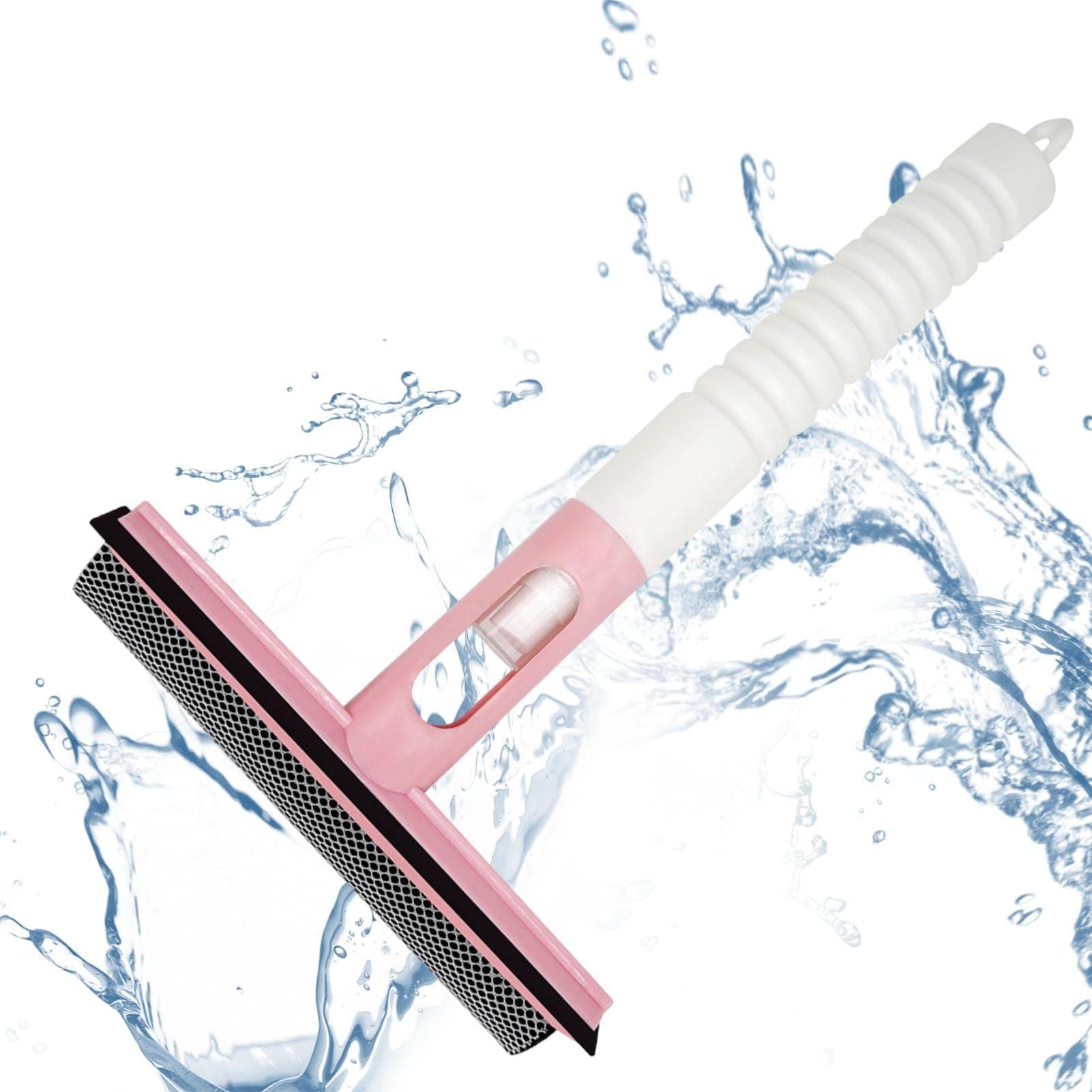 Mirror Squeegee - Multifunctional Car Windshield Squeegee with Sponges and Spray,Glass Cleaner Blade Car Cleaning Tool for Dirt, Dust, and Water