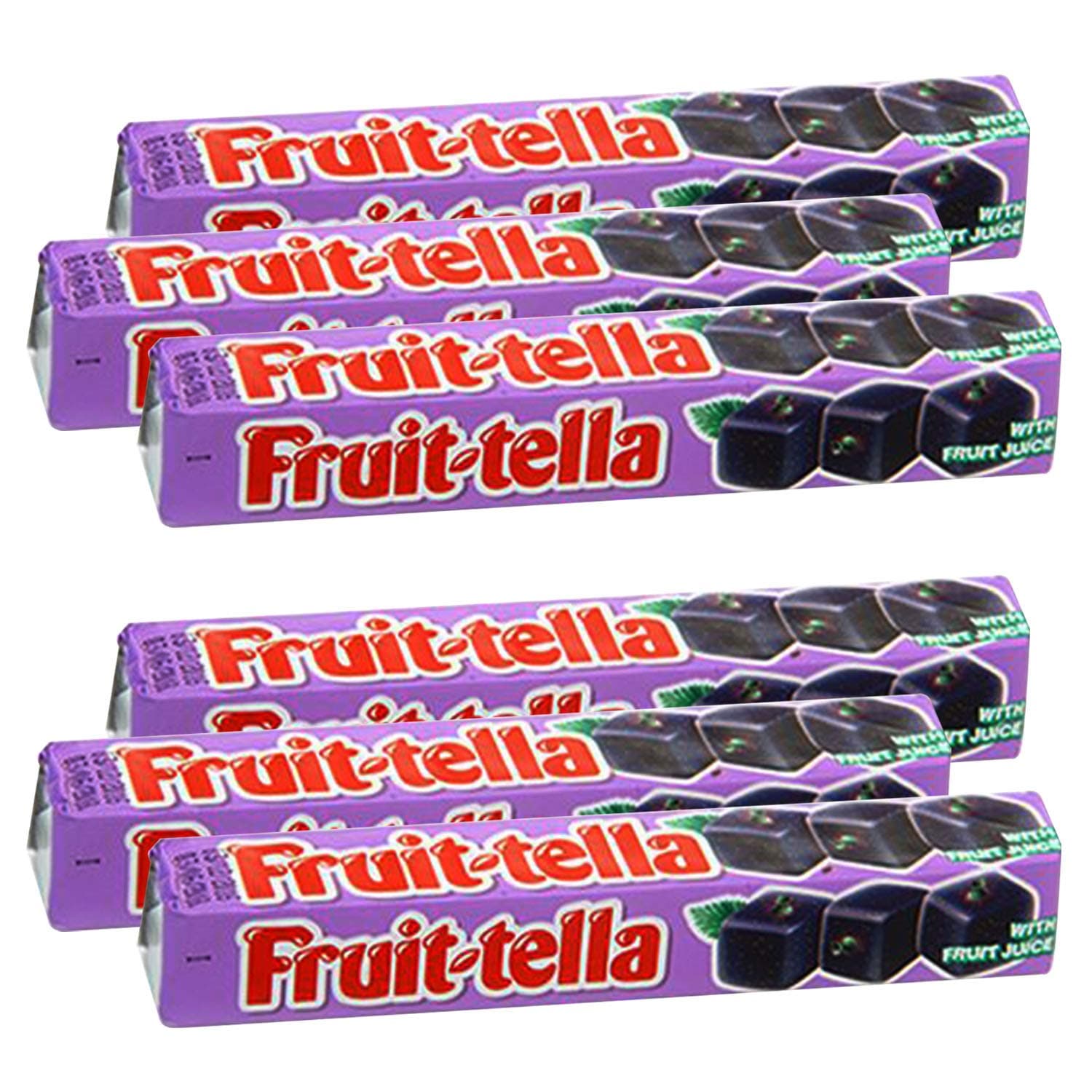 Fruit-Tella Blackcurrant, 6 x 36 g