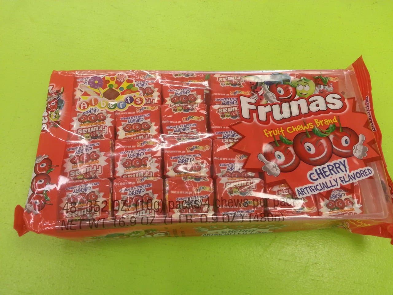 Frunas Fruit Chews Cherry Red 48 pieces