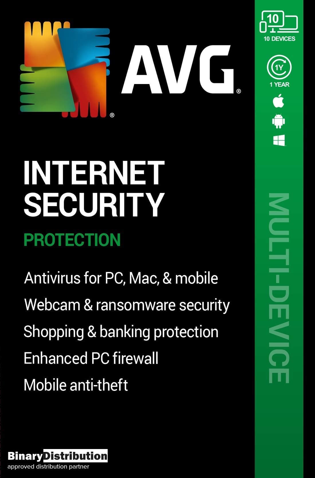 AVG Internet Security 2020 - 10 Devices - 1 Year