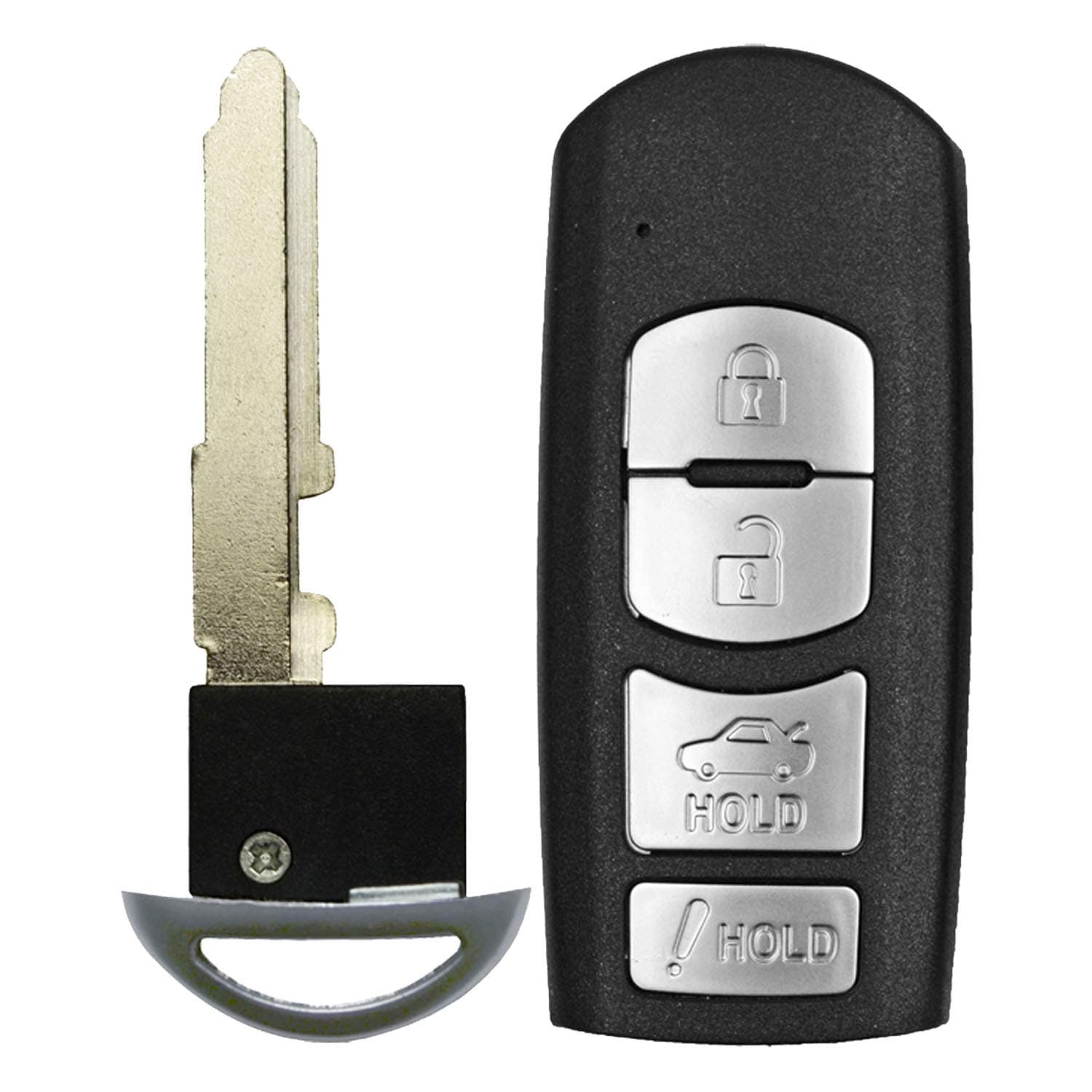 Replacment for Mazda 3 and 6 Smart Proximity Keyless Entry Remote FCC ID WAZSKE13D01 / P/N: GJR9-67-5RY or 662F-SKE13D0