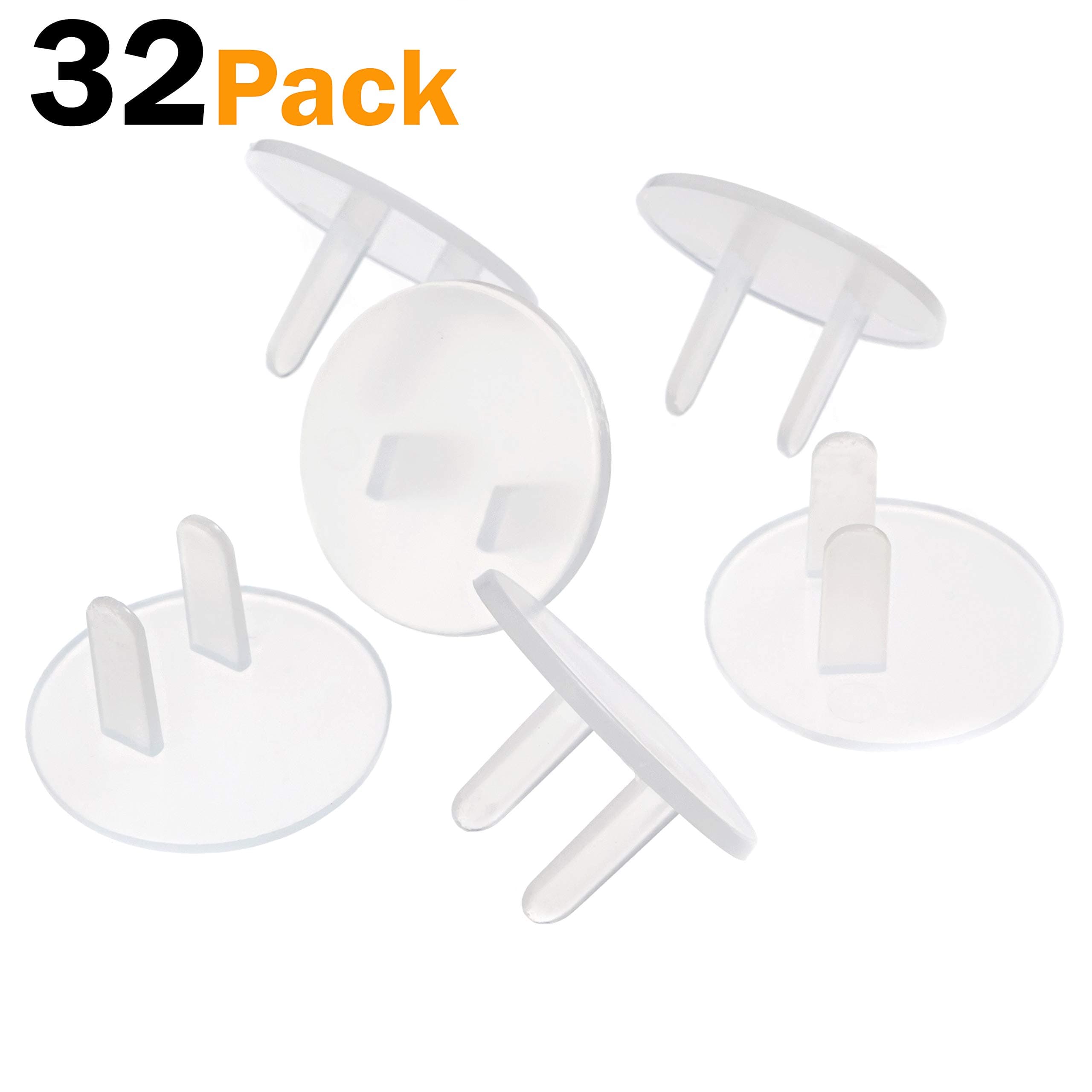 Outlet Plug Covers Clear (32 Pack) Child Proof Electrical Safety Outlet Covers - sMailez