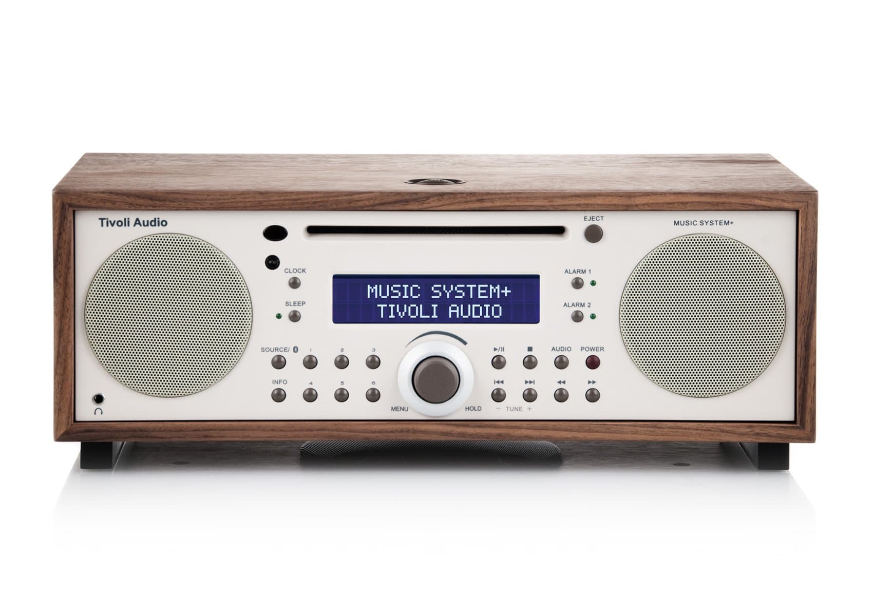 Tivoli Audio Music System+ - Bluetooth Enabled All-In-One DAB/ FM Hi-Fi System - Walnut/ Beige