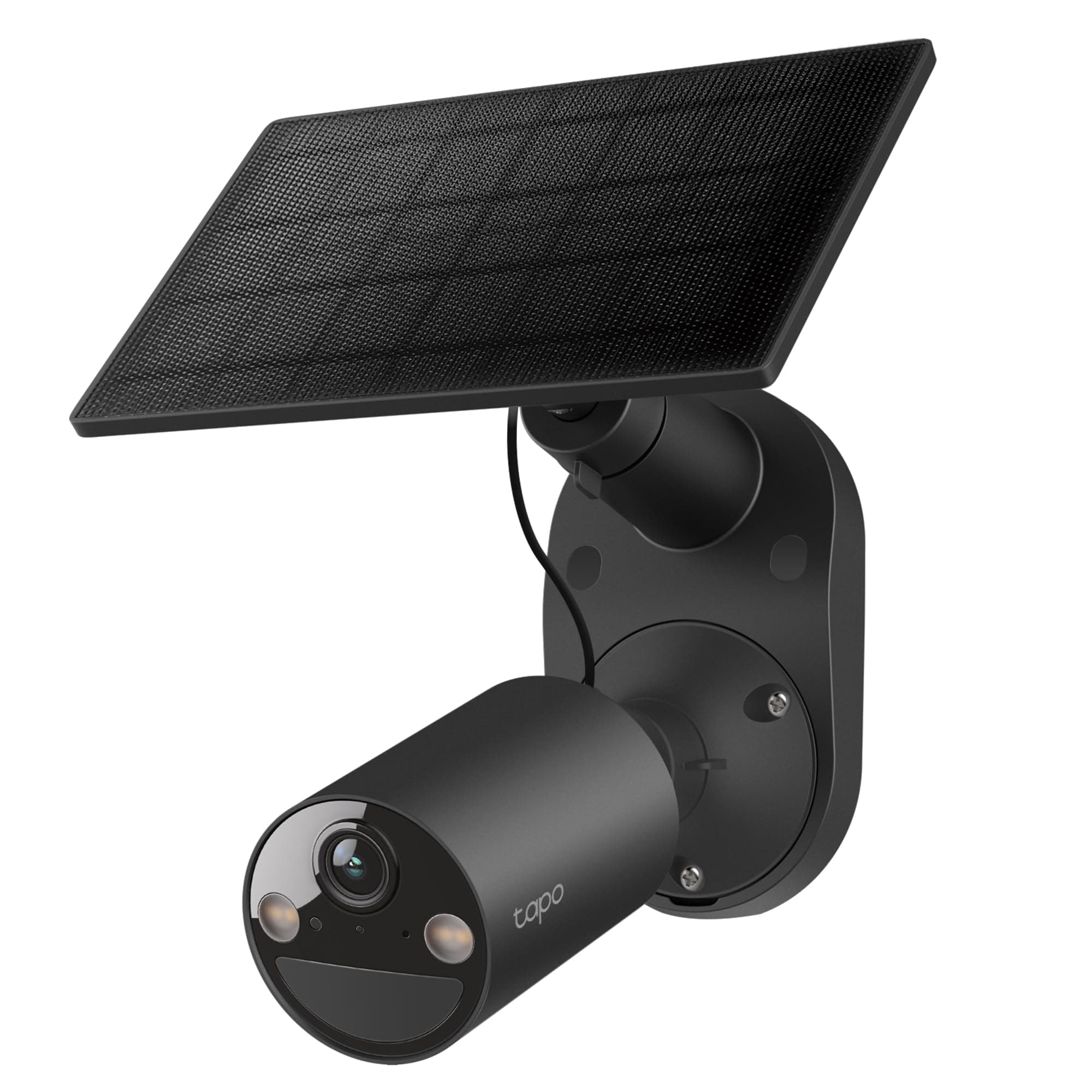 SolarCam C403 Kit, Outdoor Battery Camera w/Solar Panel, Wireless, 1080P, Free Person Detection, SD/Cloud Storage, Color Night Vision, Built-in Spotlights & Alarm, No Hub Needed, Black