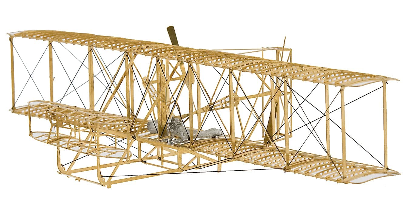The Wright Flyer 1903 - Brass Model Airplane Kit (1:72) Scale