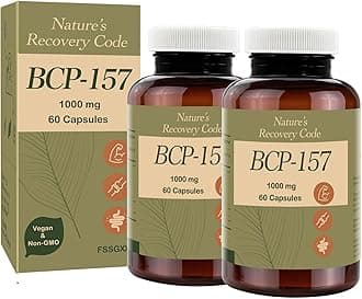 Nature’s Recovery Code B Pro-157 Peptide Capsules 1000 mg – High Potency Muscle & Workout Support – Dietary Supplement, Non-GMO, Gluten-Free, 120 Capsules (2 Bottles)