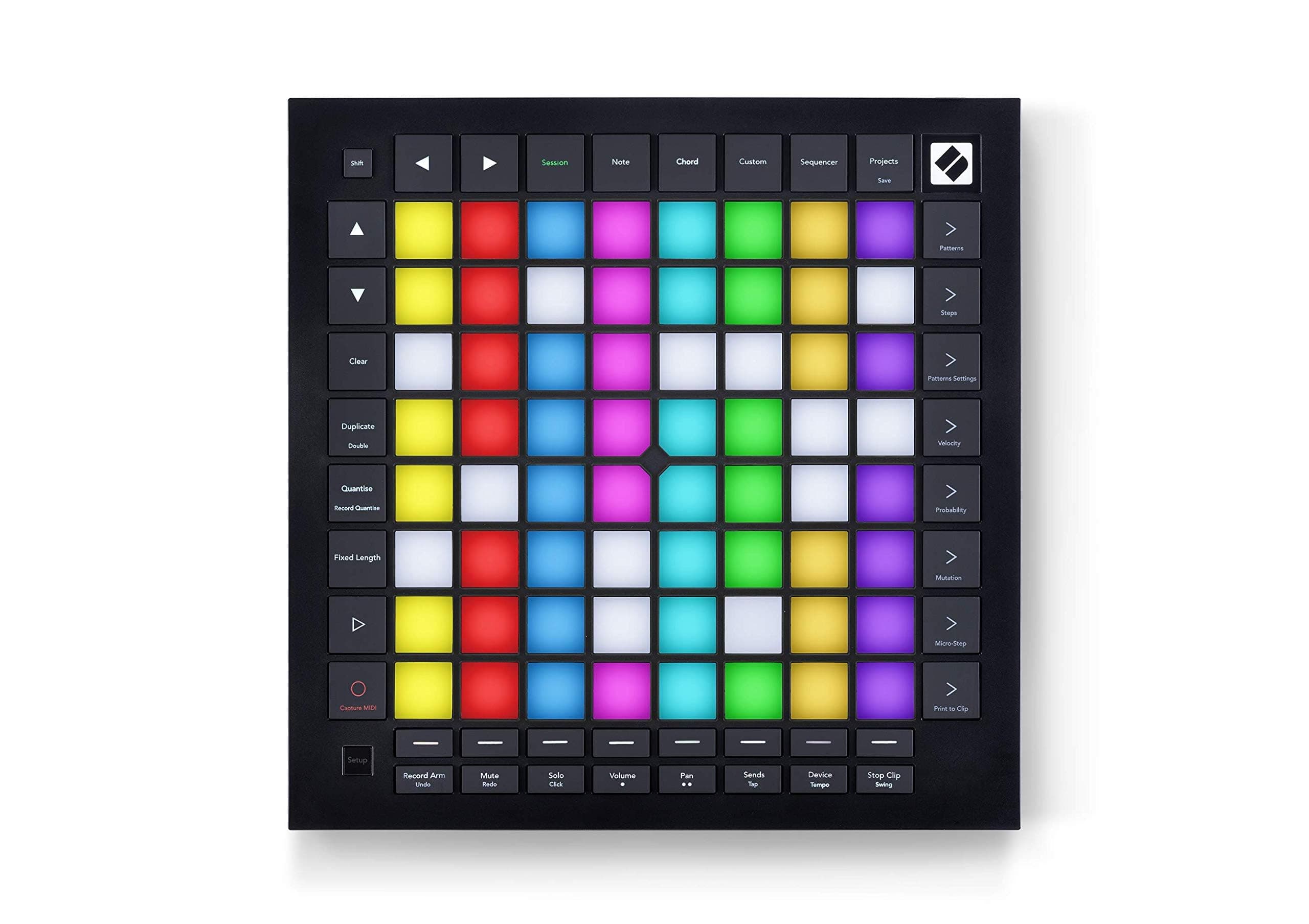 Launchpad Pro MK3, MIDI 64-Grid Controller and Sequencer for Ableton Live, Logic Pro and Hardware, 64 Sensitive RGB Pads, Dynamic Note Playing, Chord and Scale Modes