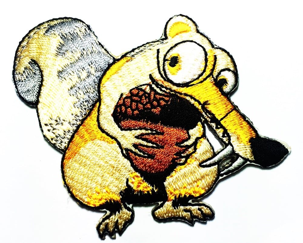 Disney Nut Scrat Squirrel Ice Age logo patch Jacket T-shirt Sew Iron on Patch Badge Embroidery