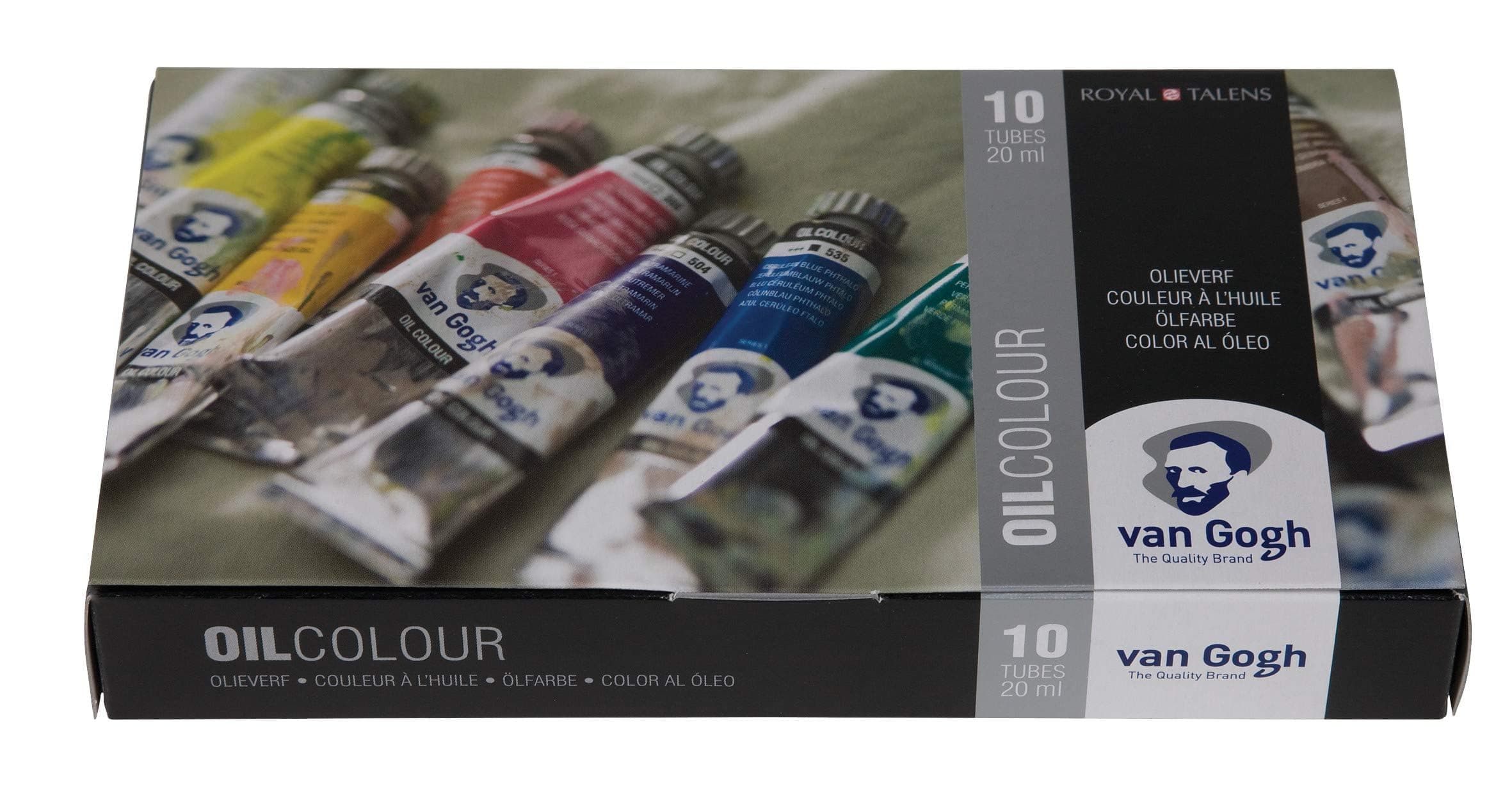 Royal Talens Van Gogh Oil Colour Basic Set with 10 Colors in 20ml Tube