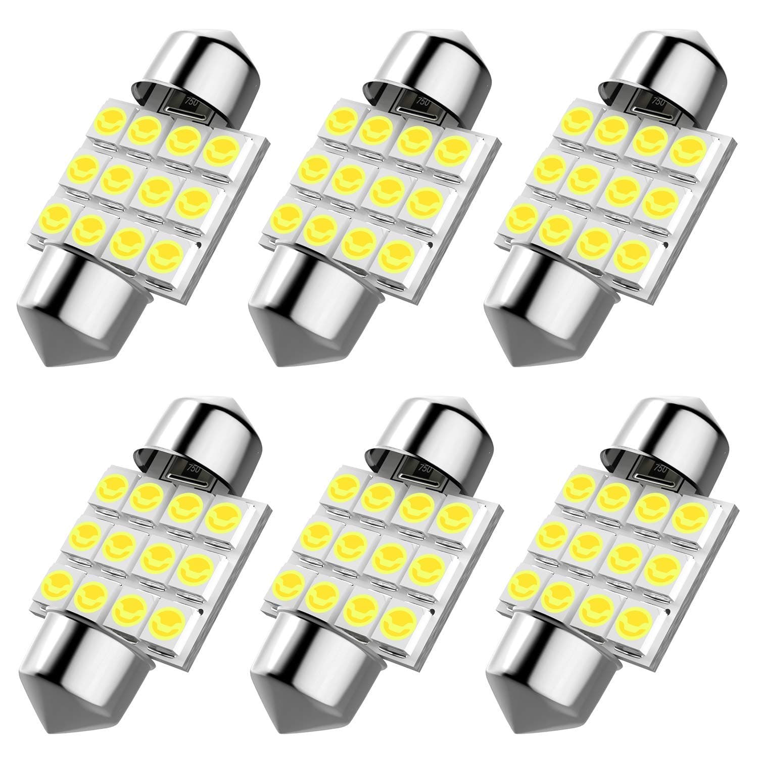 DE3175 31mm LED Interior Dome Light Map Bulb Door Courtesy For Car - 1.25'' DE3021 DE3022 Festoon bulbs(6pcs/pack)