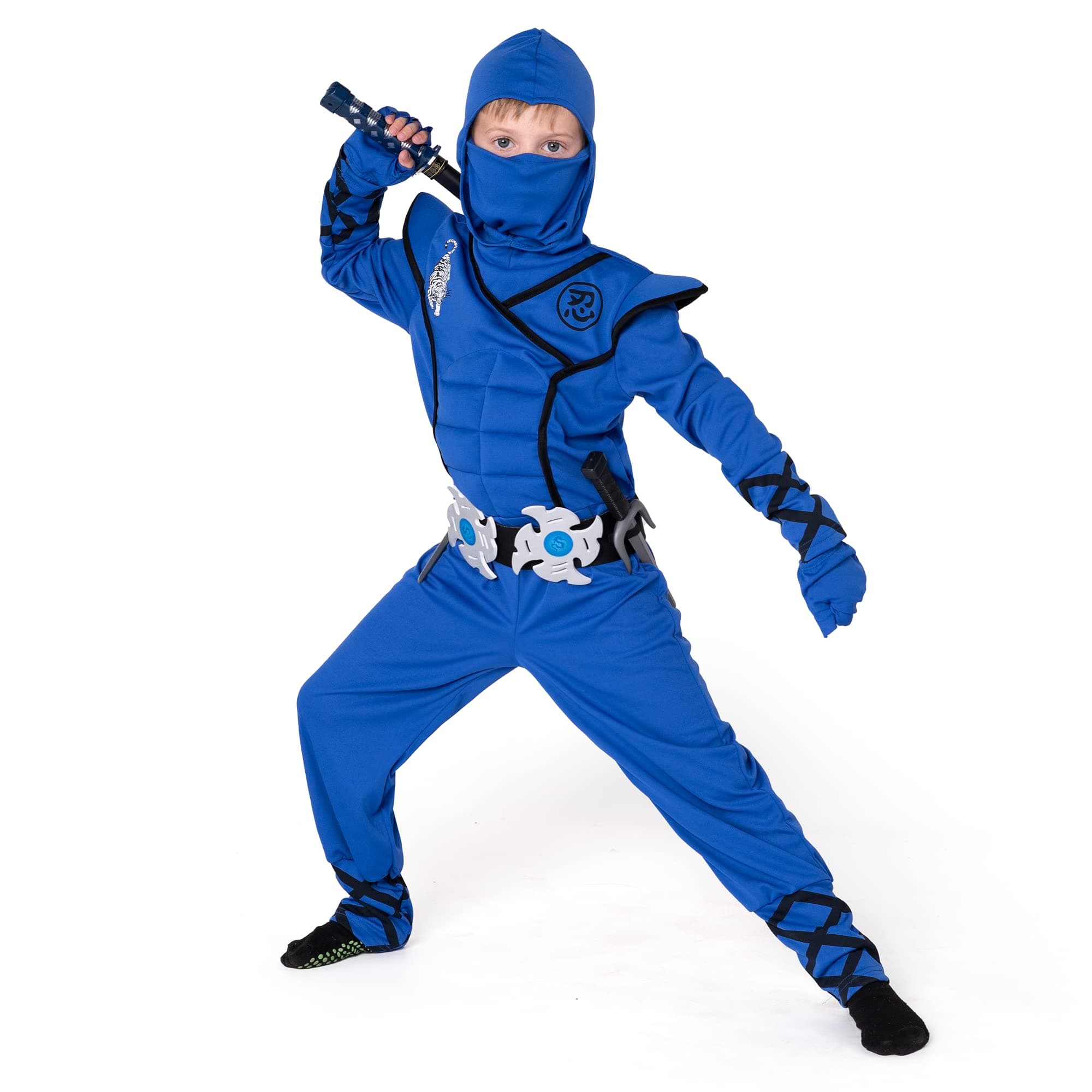 Spooktacular Creations Halloween Ninja Costume, Ninja Outfit Set for Kids, Halloween Costumes for Boys Dress Up Party