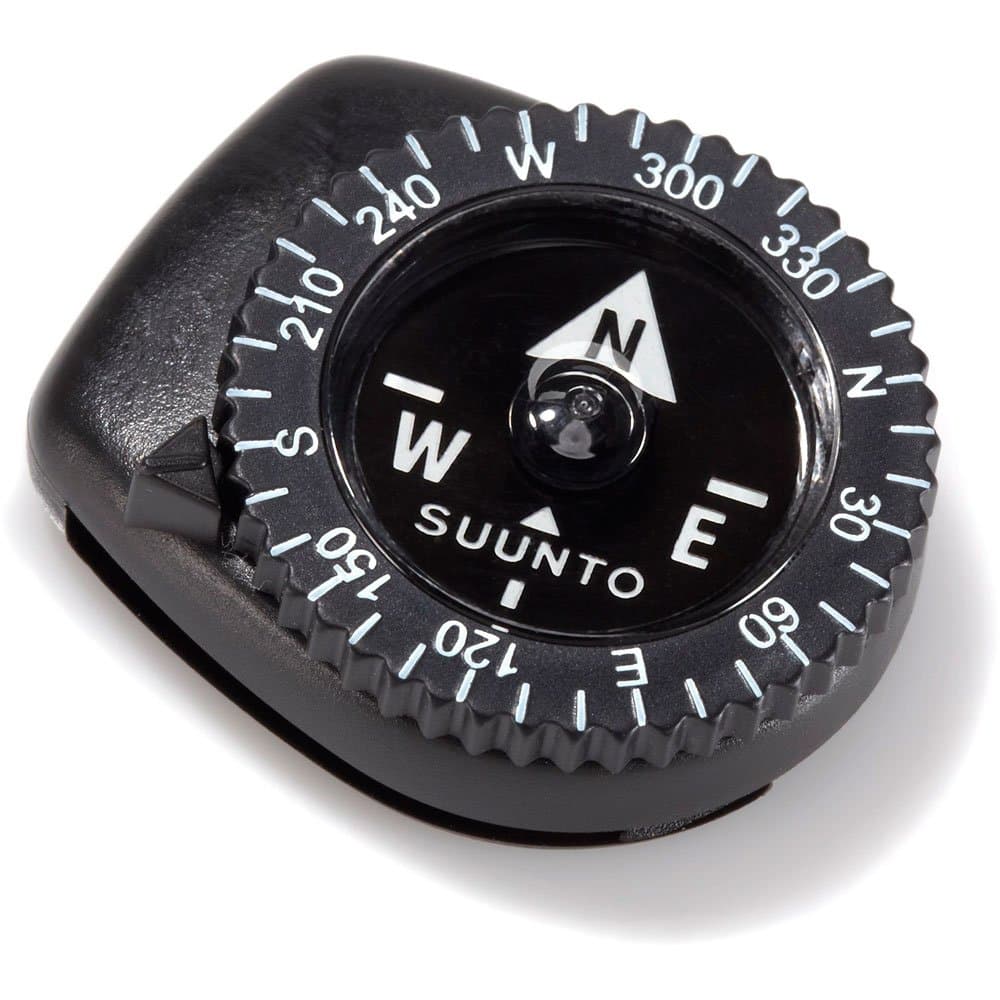 SUUNTO Clipper Compass, Micro Compass Attaches to Strap, Sleeve or Map Edge