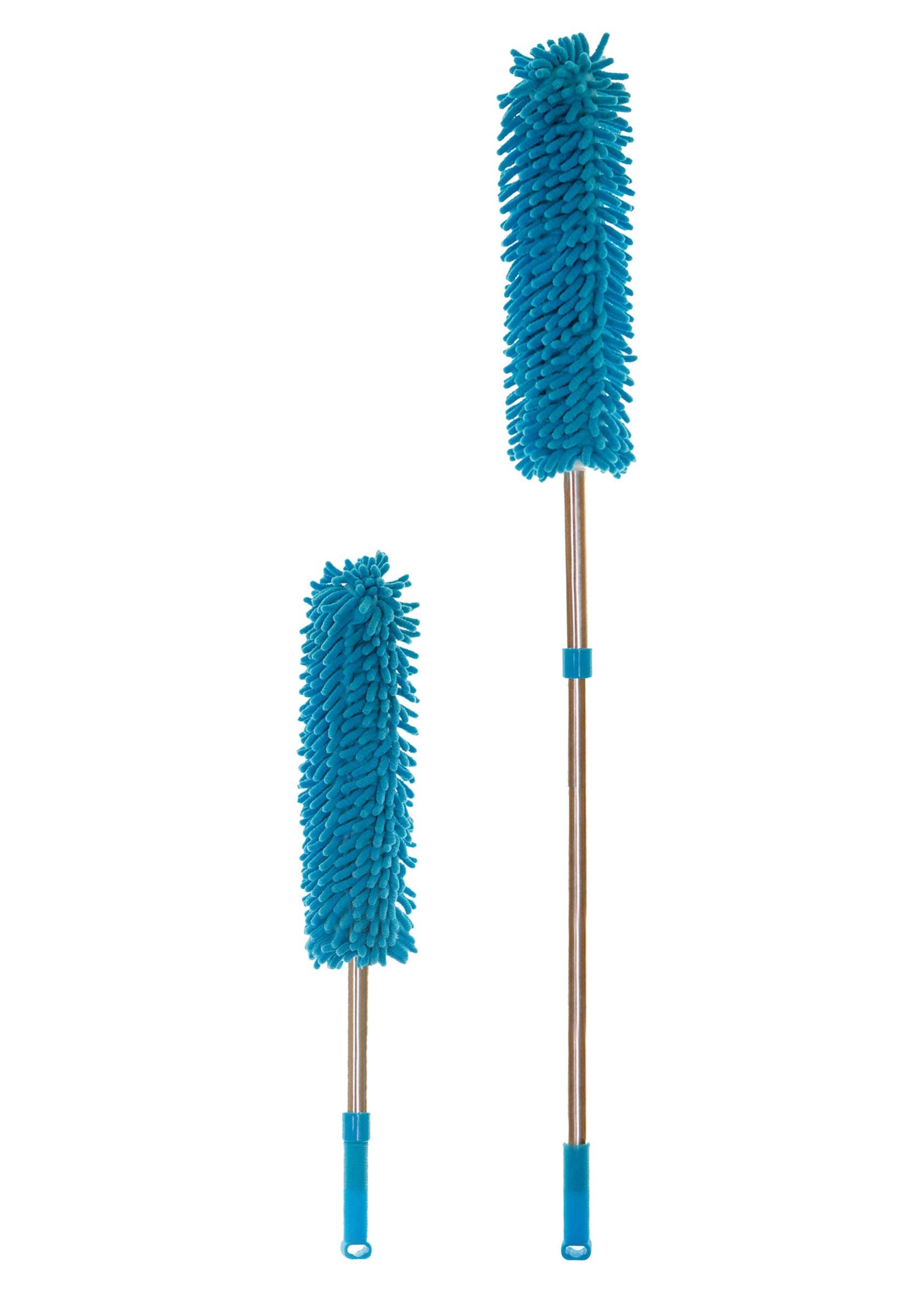 HEALTHY HOME Extendable Cobweb / Feather Duster with Long Handle. Removable and Washable Telescopic Microfiber Head. Perfect for Outdoor, Office, Home and Car.