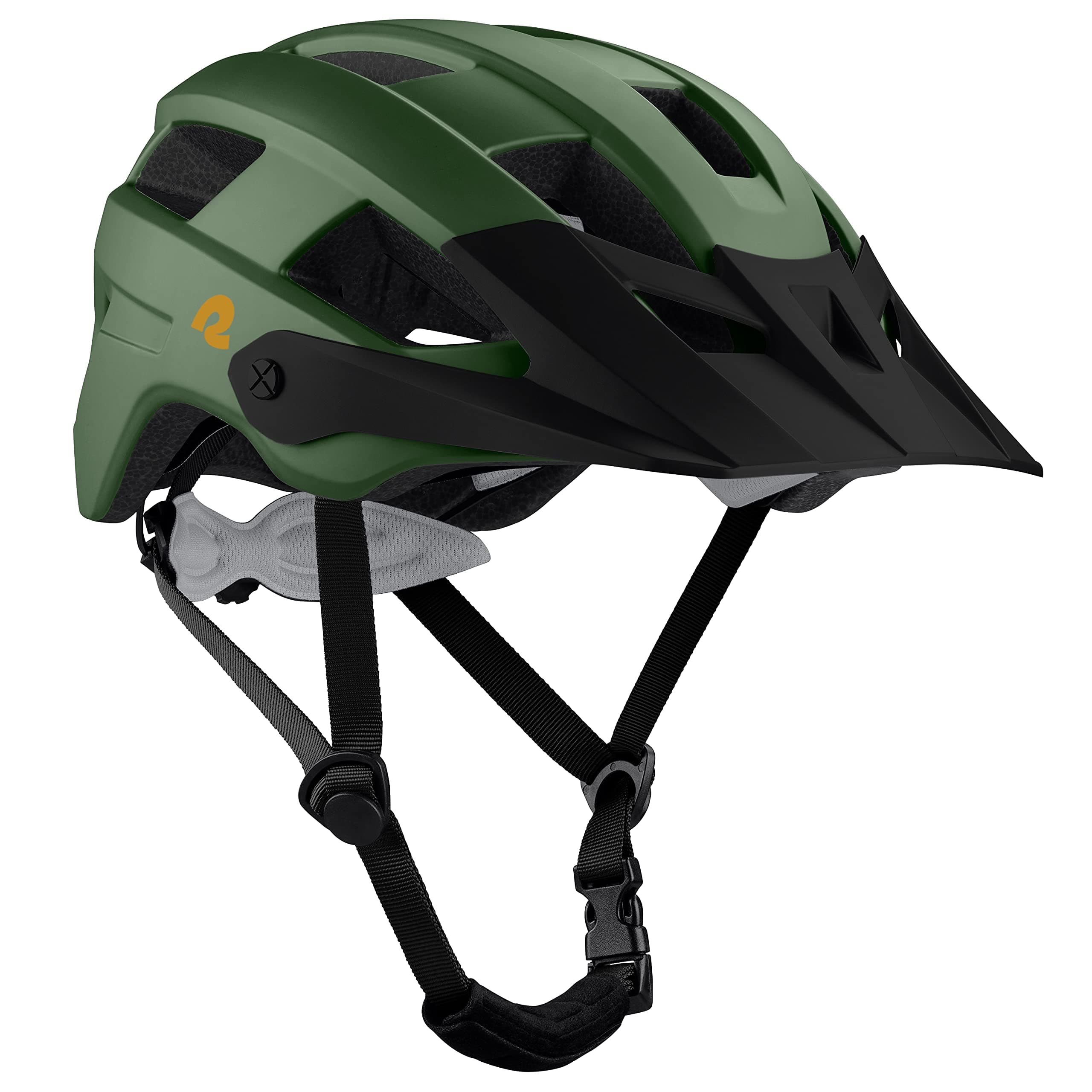Retrospec Rowan Mountain Bike Helmet for Adults - Specialized Dirt Cycling Bicycle Helmets for Men & Women – Adjustable Size, Lightweight & Breathable - Matte Forest
