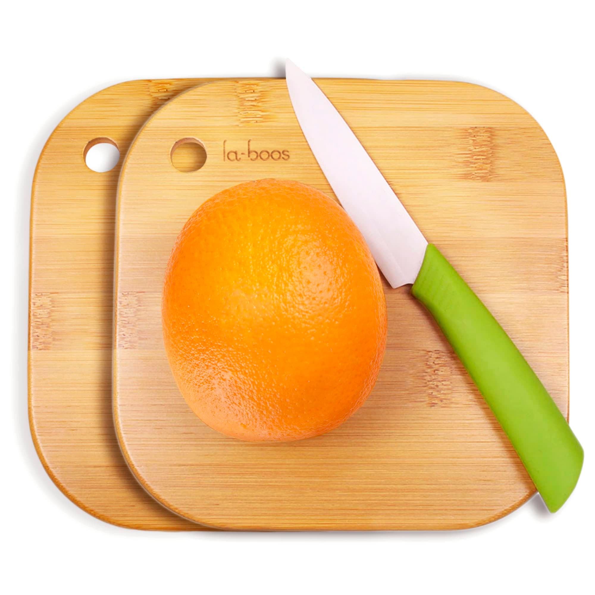 Home Mini Cutting Board Small Fruit Cutting Board Solid Bamboo Wood Board for Baby Infant dormitoryＩSet of 2