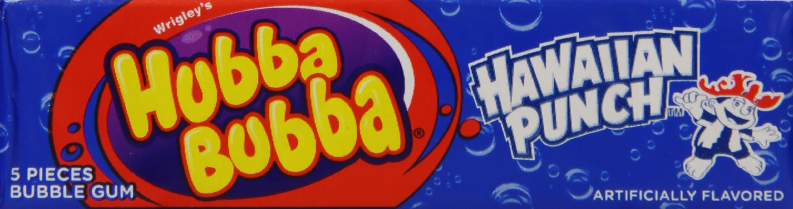 Hubba Bubba Max Gum, Hawaiian Punch, 5 Count (Pack of 18)