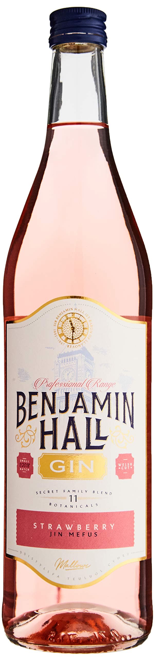 Benjamin Hall Strawberry Pink Gin, 70cl