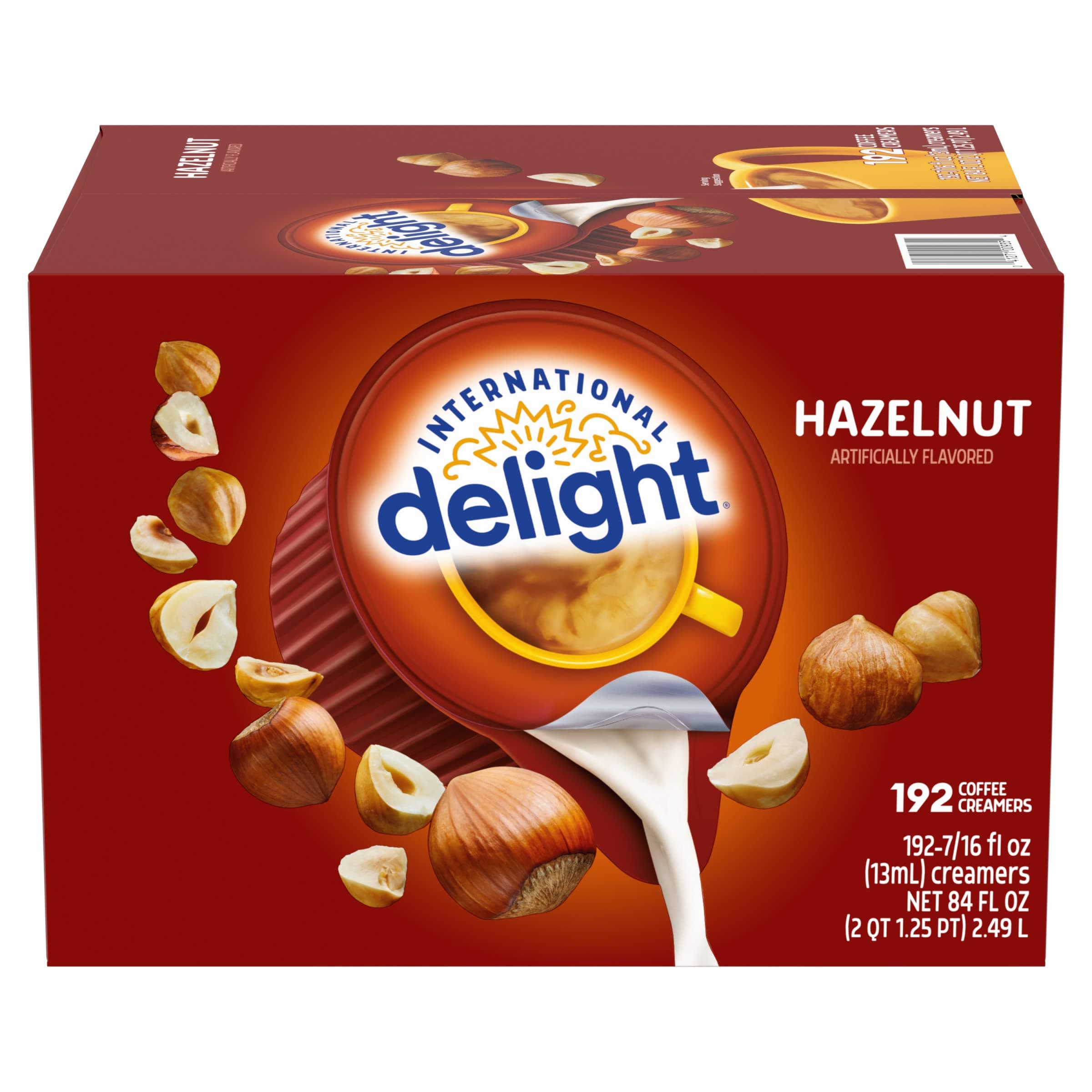 Hazelnut Coffee Creamer Singles, 84 Fl Oz, 192 Count