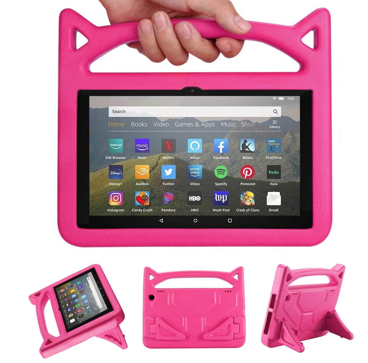 Fire HD 8 Case,Fire HD 8 Tablet Case for Kids,(2024/2022/2020 Release,12th/10th Gen),Lightweight Shockproof Kid-Proof Cover with Stand Kids Case for Fire HD 8 Plus Tablet & Fire HD 8 Kids Pro Tablet.
