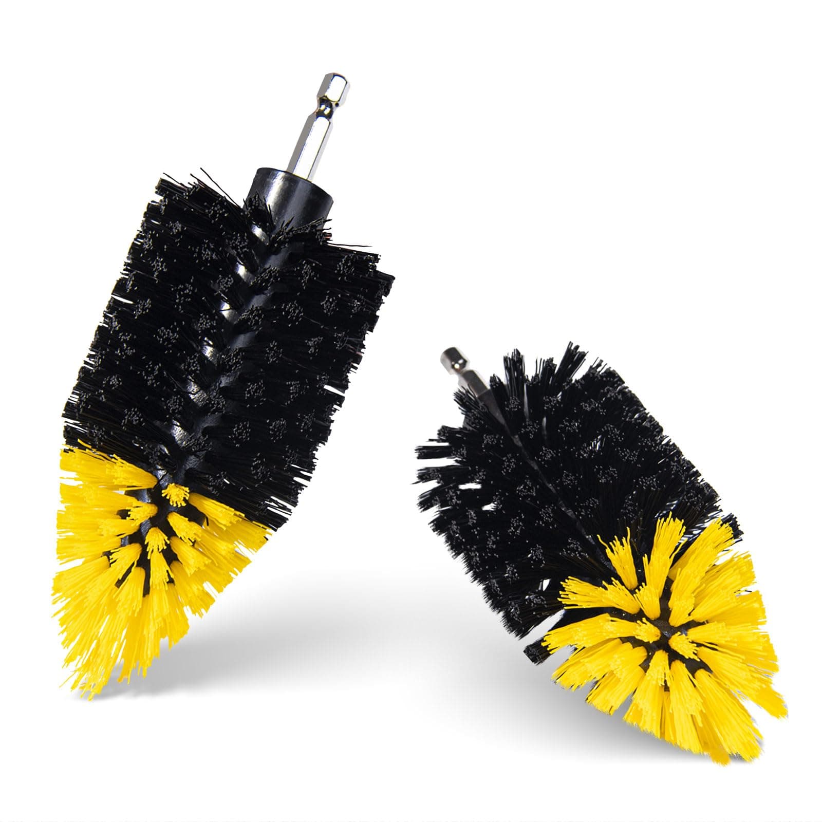2PACK Tile Corner Drill Brush,Upgraded Powerful Scrubber Brush Made to Tackle Corner Stains,Cleaning Corner of Grout, Tiles, Sinks, Bathtub, Bathroom, Kitchen
