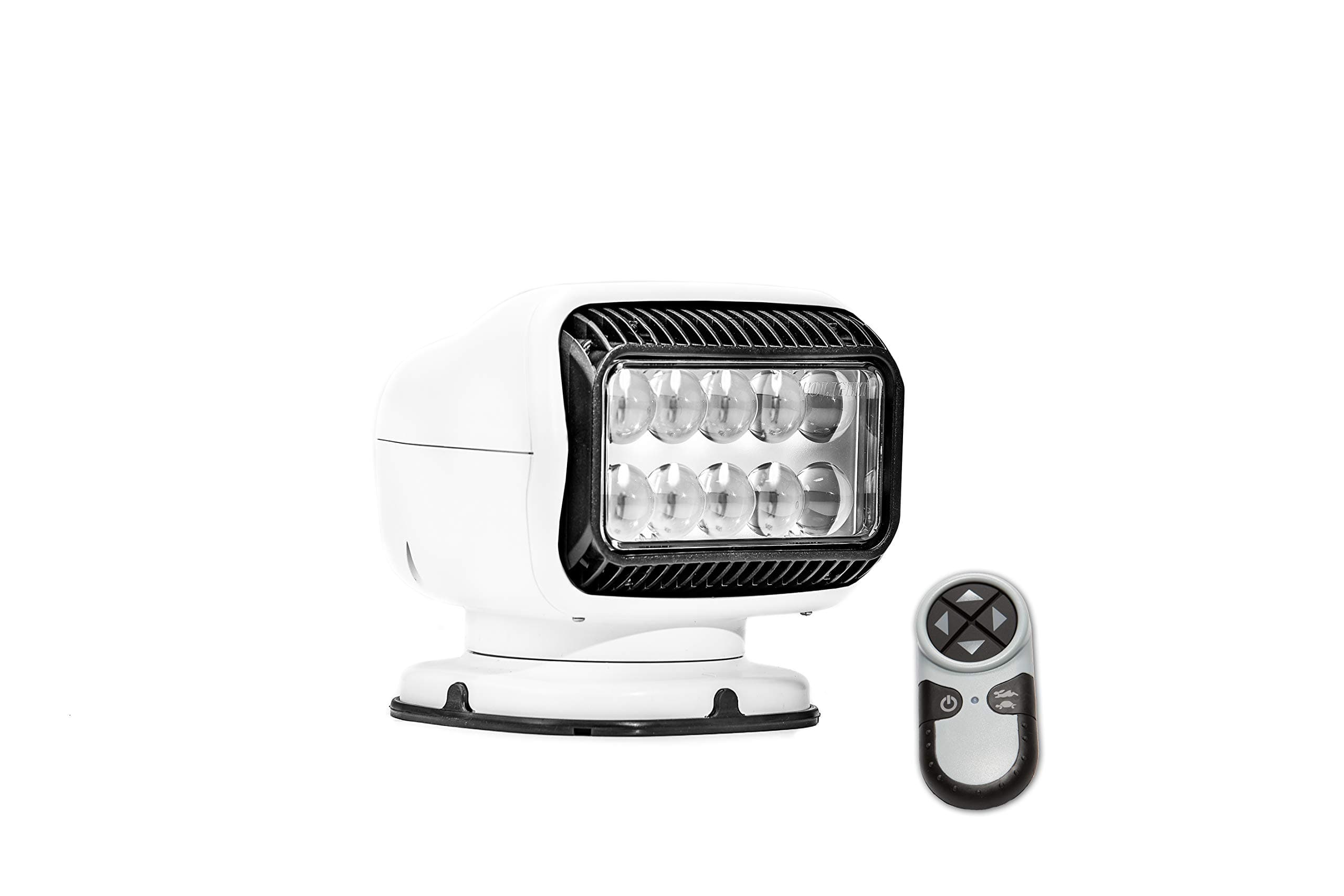 GT Series Model 20004GT LED Spotlight, Permanent Mount, Wireless Hand-Held Remote, White