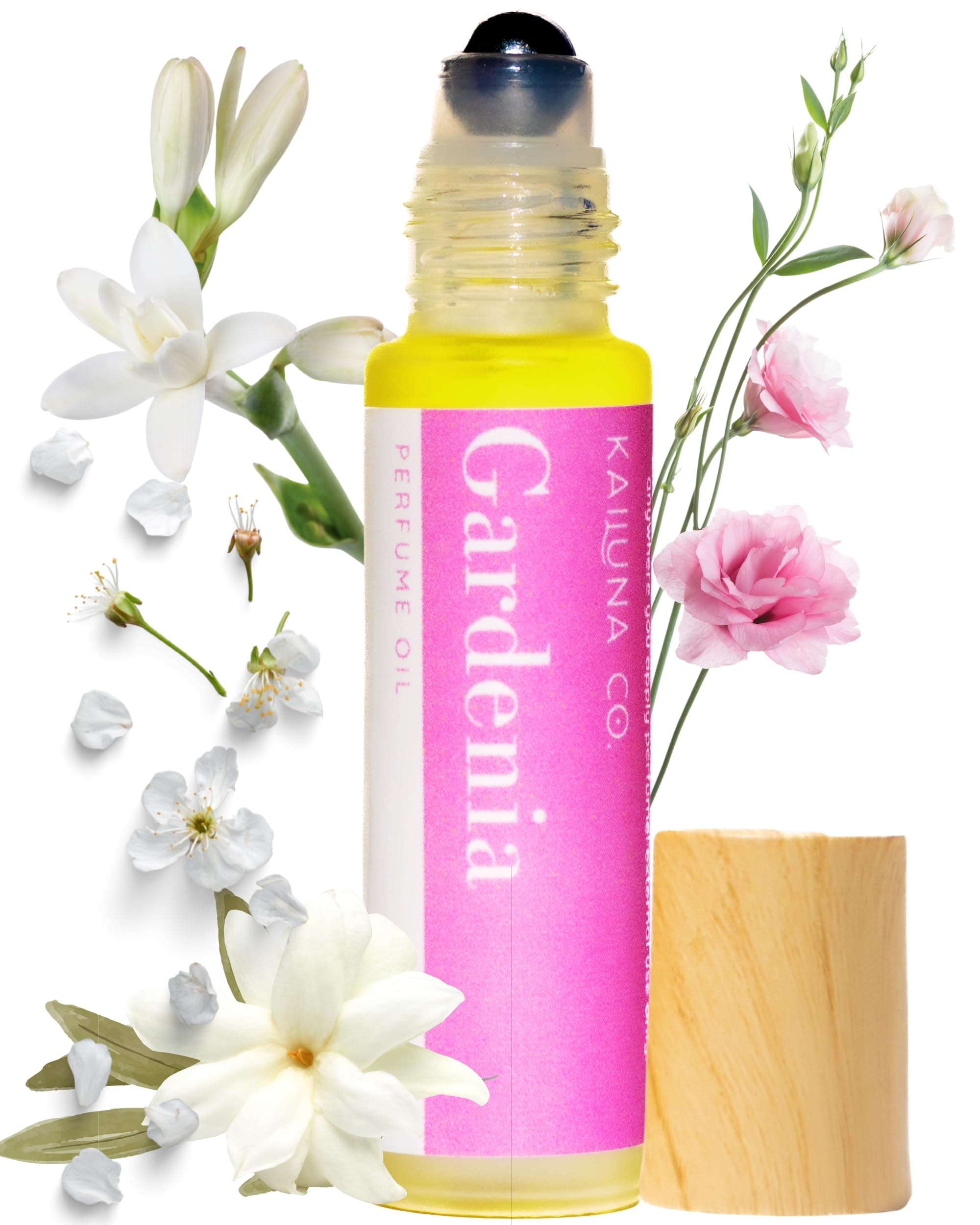 Gardenia Delicious Pure Essential and Fragrance Oil Perfume Roll On with Organic Jojoba Oil, Alcohol Free, Small-Batch, Made in California, 0.34 Fl Oz