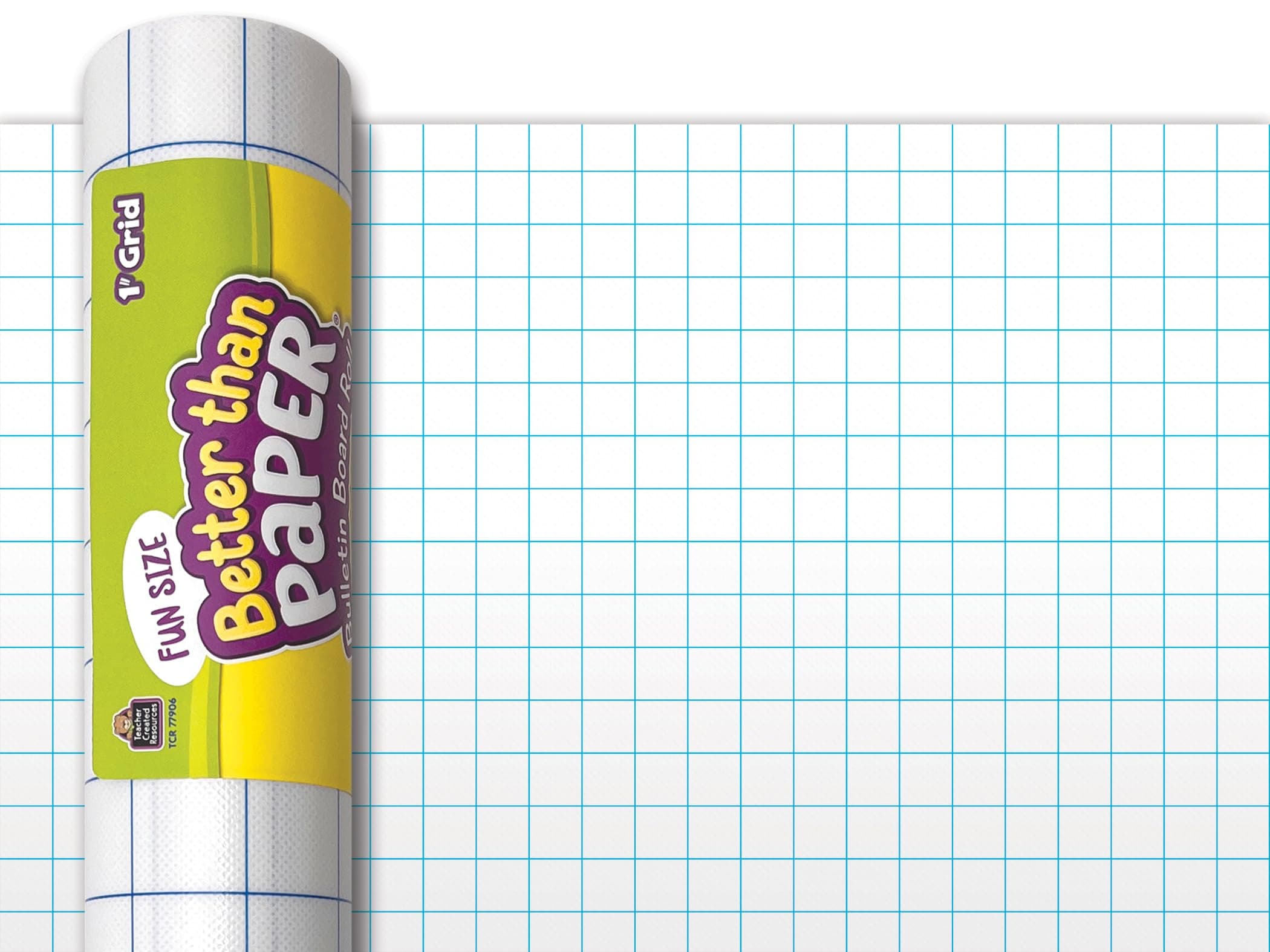 Fun Size 1" Grid Better Than Paper Bulletin Board Roll (TCR77906)