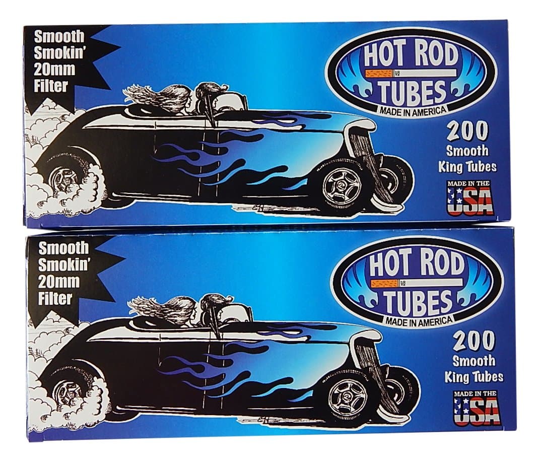 Hot Rod Cigarette Tubes, Smooth King Size, 2-Pack, 400 Tubes Total