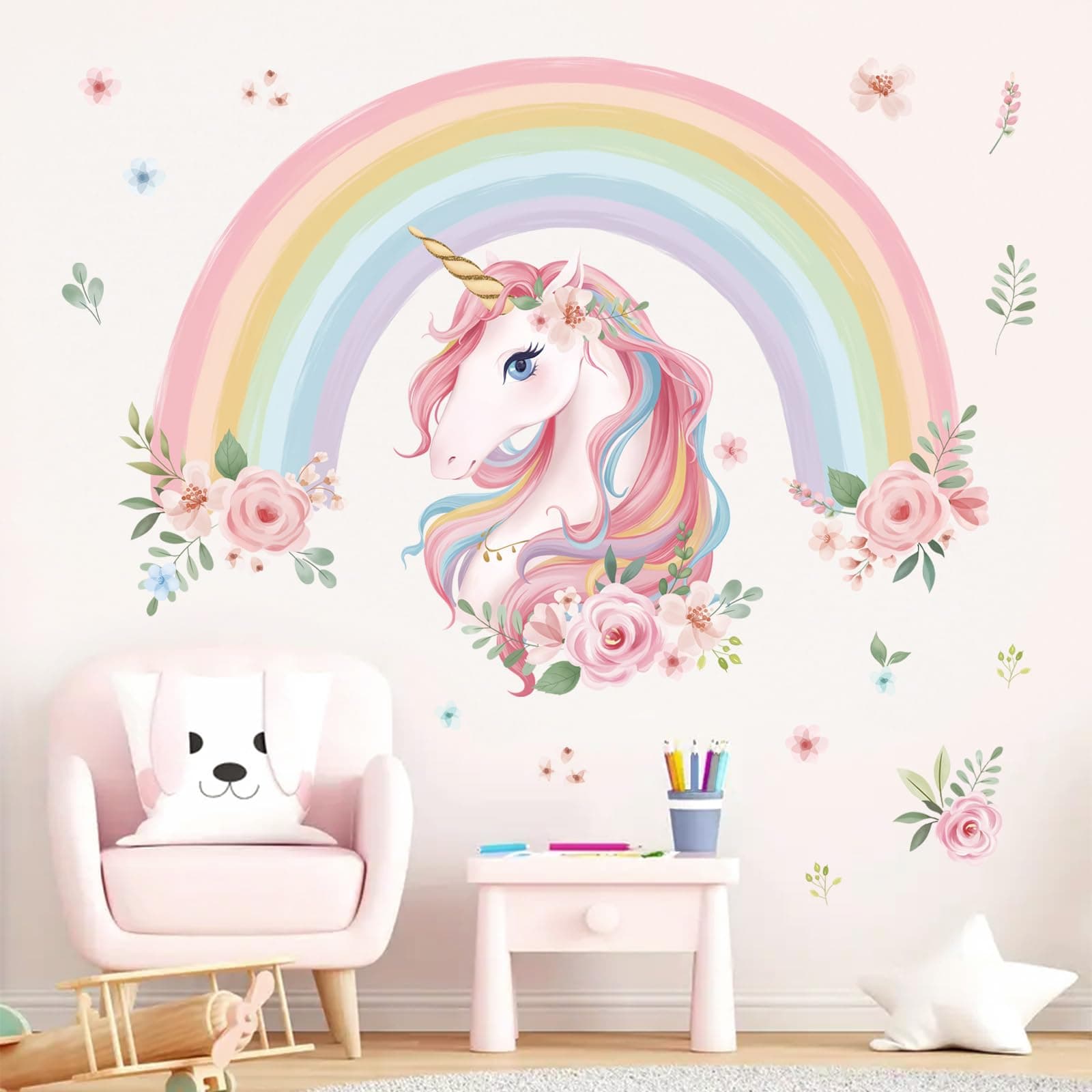 Unicorn Rainbow Wall Stickers