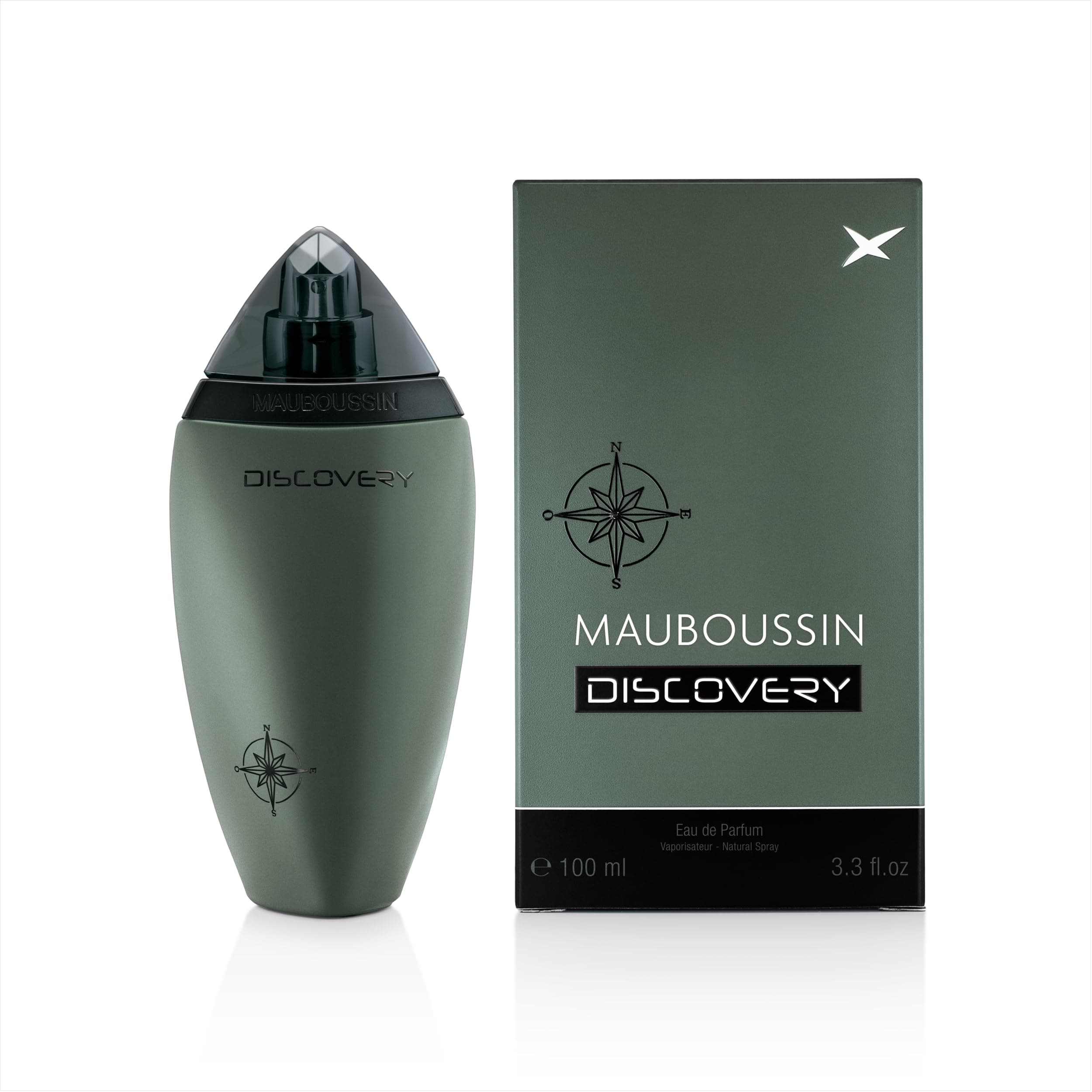 Mauboussin - Discovery 100ml (3.3 Fl Oz) - Eau de Parfum for Men - Woody, Aromatic & Citrus Scents