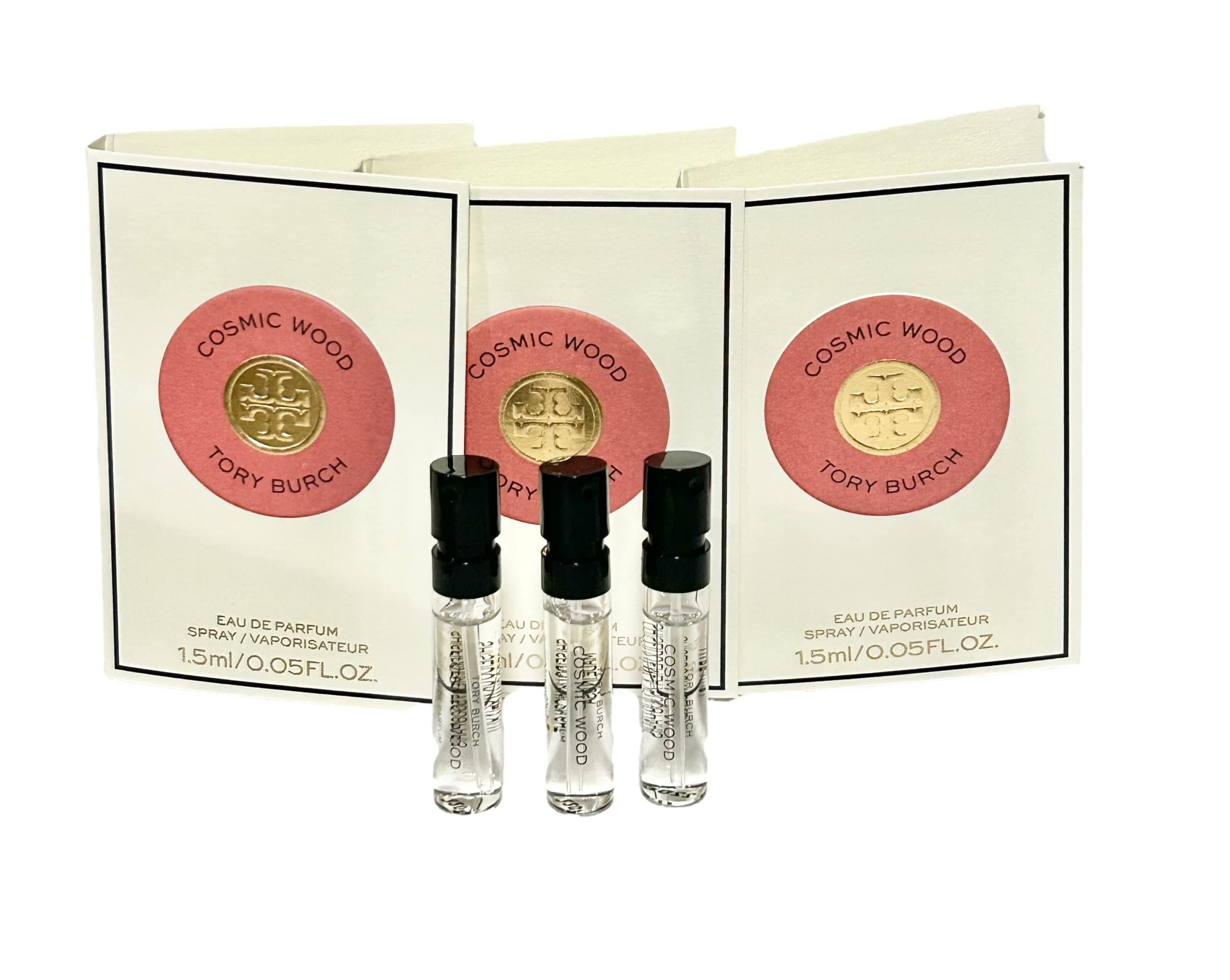 Cosmic Wood Sample Spray Mini Eau De Parfum Travel Vial Women Perfume (set of 3)