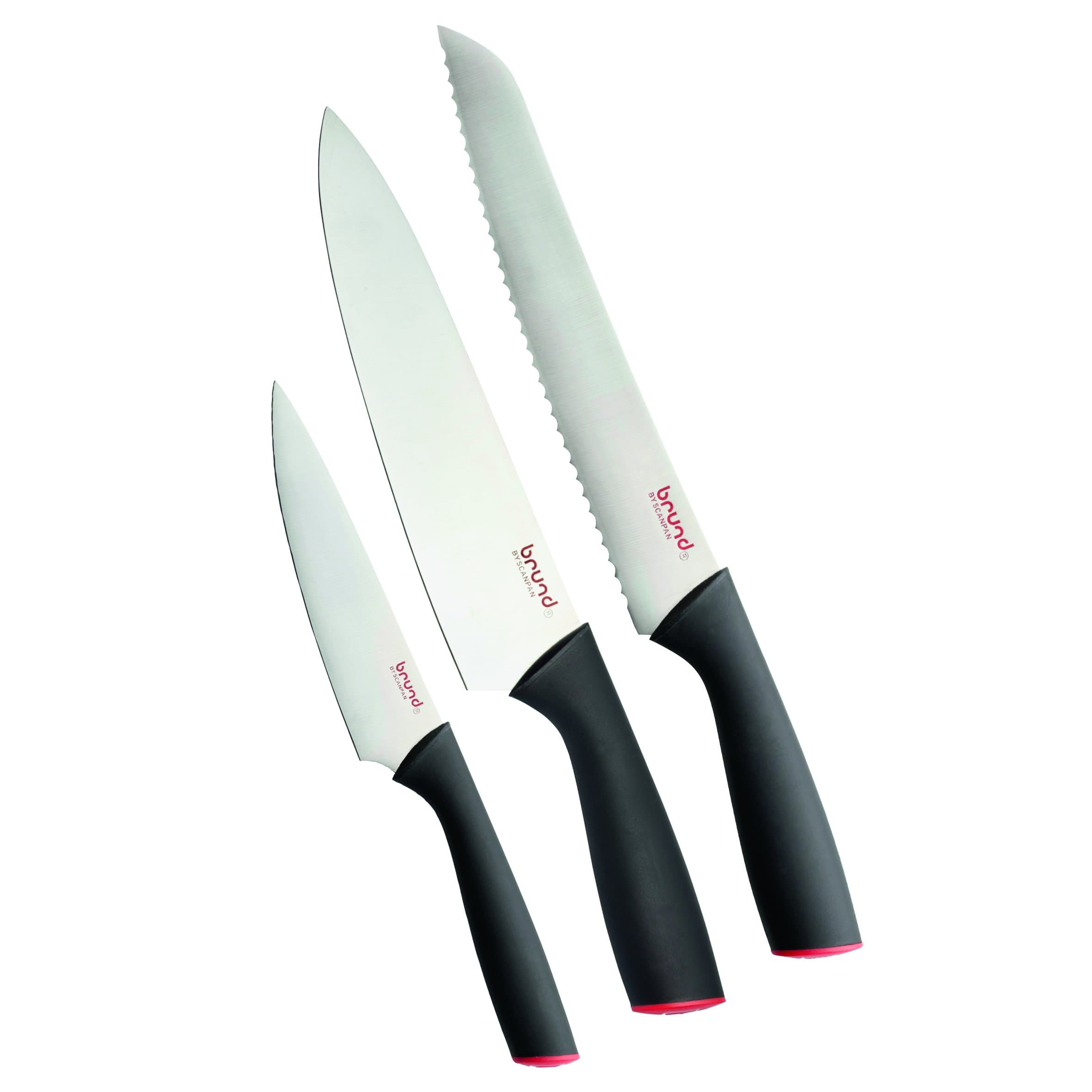 ScanpanBrund Easycut 3pc Starter Set Cutlery, Black