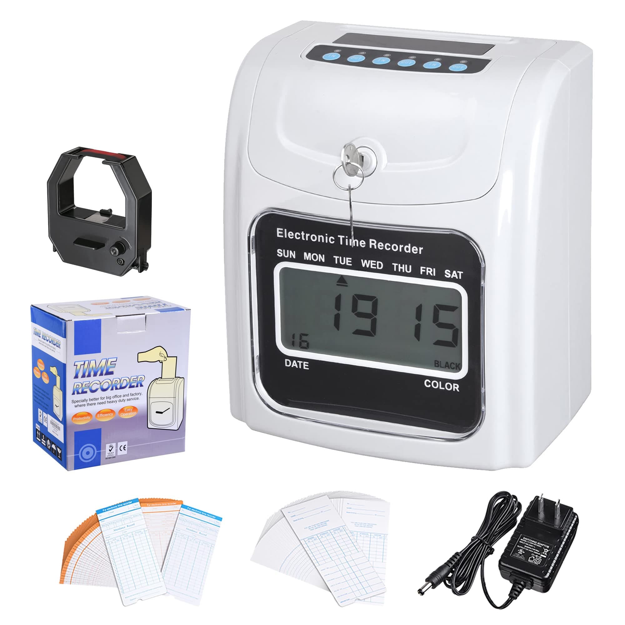Yescom Attendance Punch Time Clock Kit