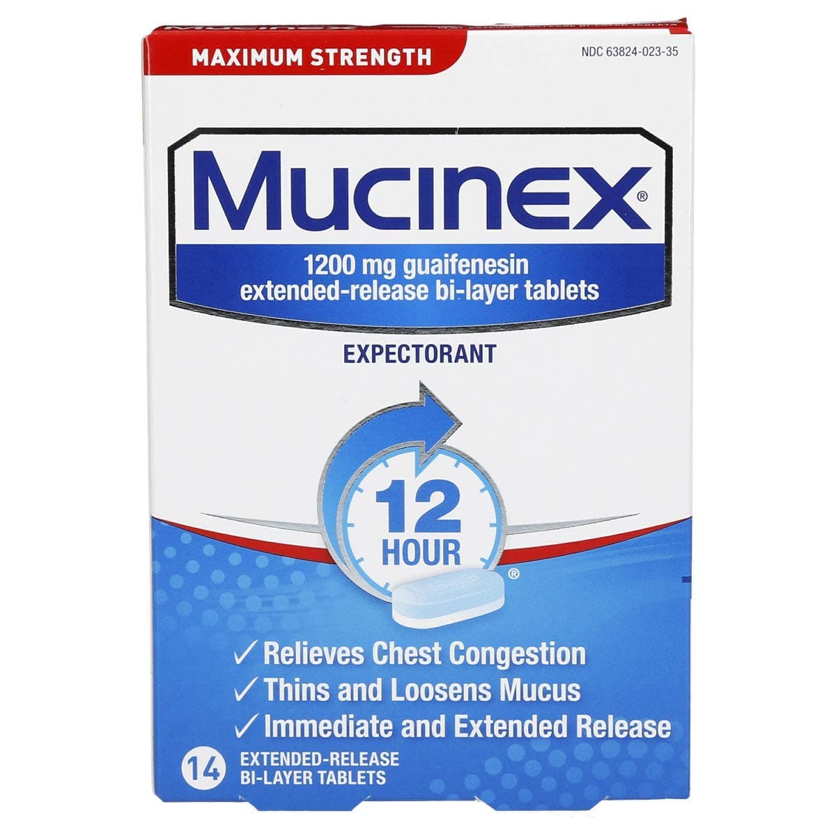 Mucinex Cold and Flu Relief Maximum Strength - 14 per Pack