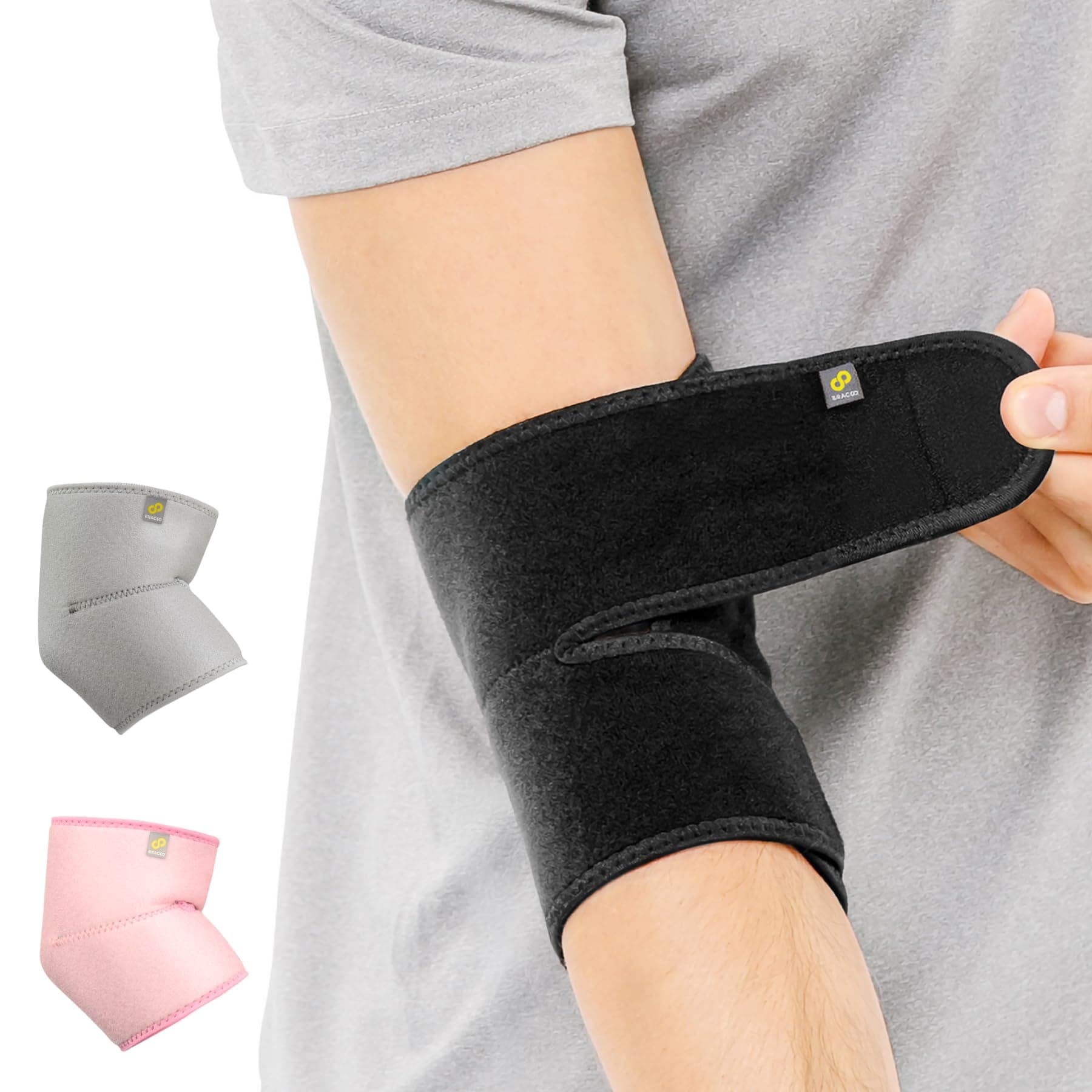 Bracoo Breathable Neoprene Elbow Support One Size Black