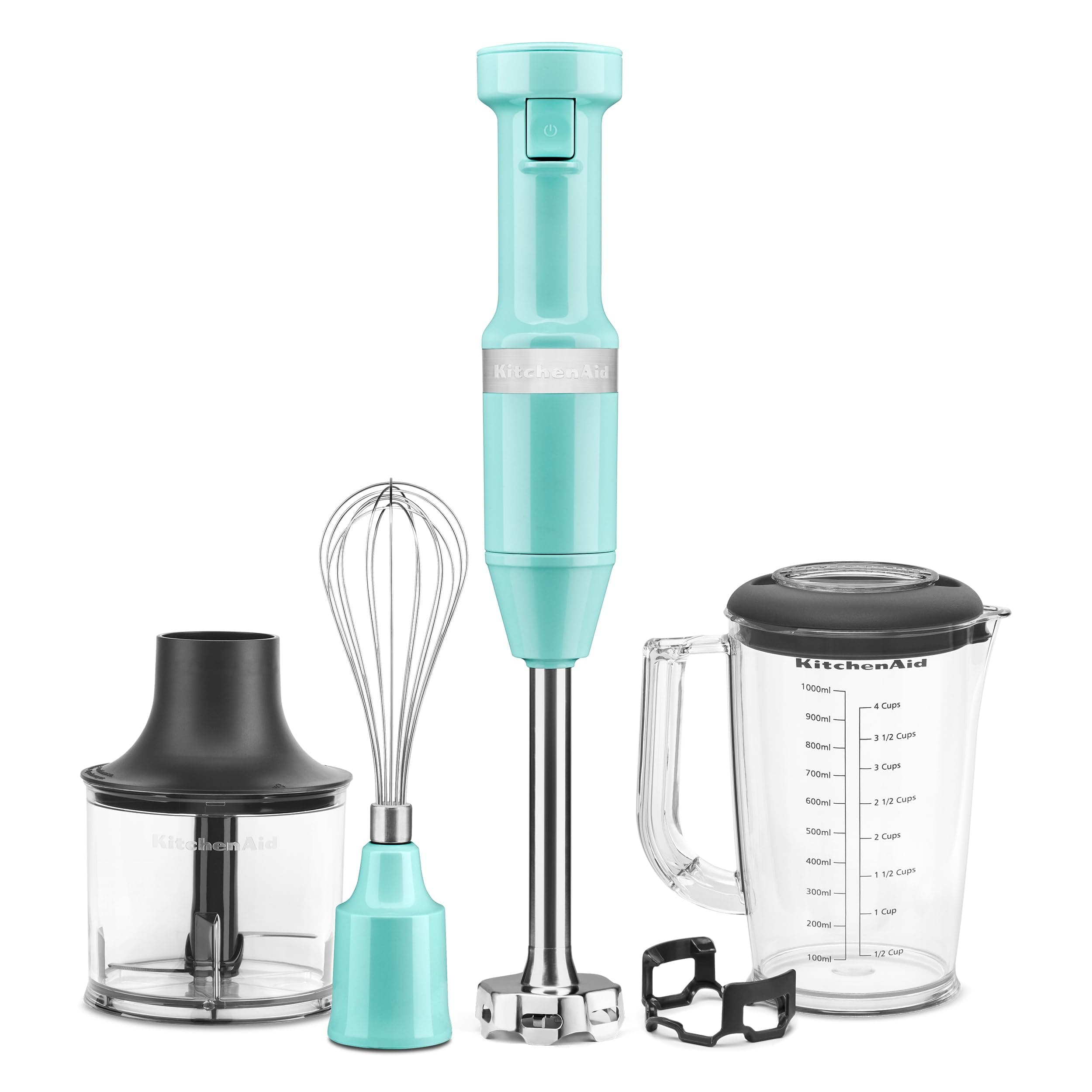 Variable Speed Corded Hand Blender with Accessories, Aqua Sky, KHBV83AQ