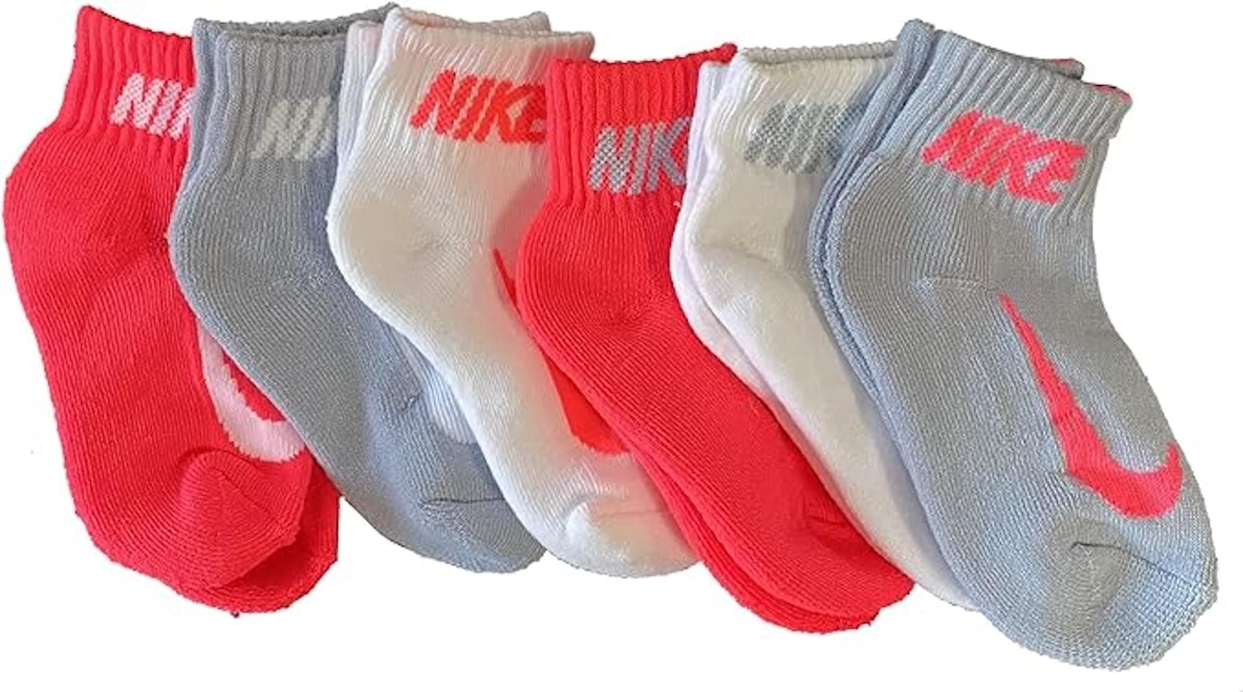 Little Boy Cushioned Quarter Socks 6 Pack (US, Numeric, 5, 7, Regular, G(bn508-a4f)/WP)
