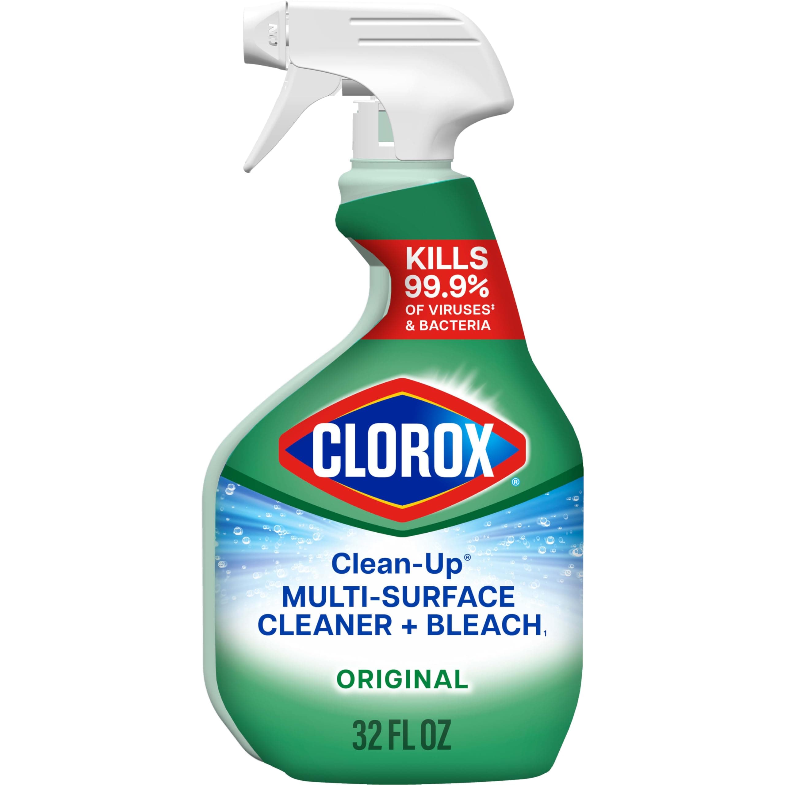 Clean-Up Multi-Surface Cleaner with Bleach, Original, Spray Bottle, 32 Fl Oz. (Pack May Vary)
