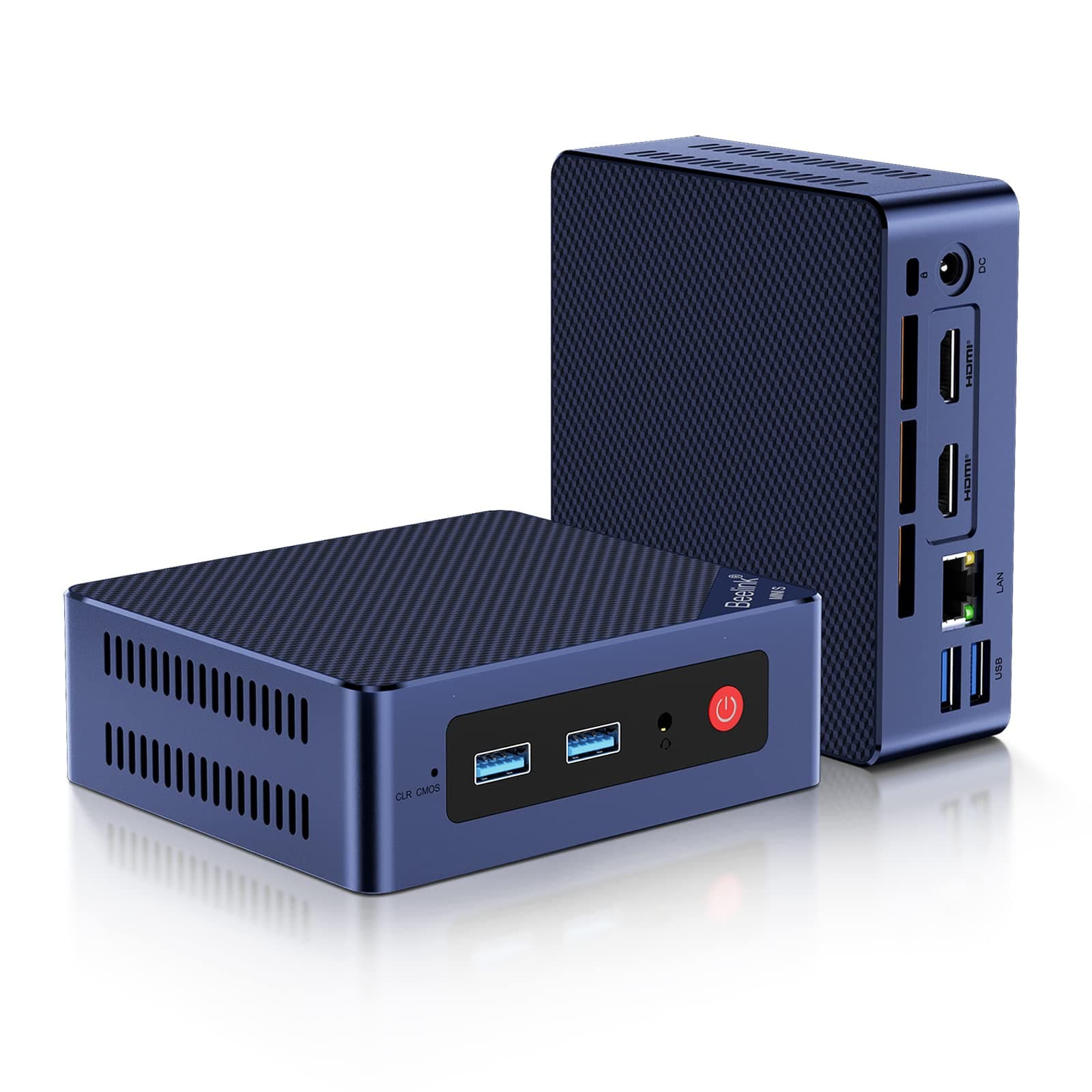 Beelink S12 Pro Mini PC, Intel 12th Gen N100(4C/4T, up to 3.4GHz), 16GB DDR4, 1TB SSD, Mini S12 Computer Support Dual HDMI 4K@60Hz, WiFi 6, BT5.2, NAS, Low Power
