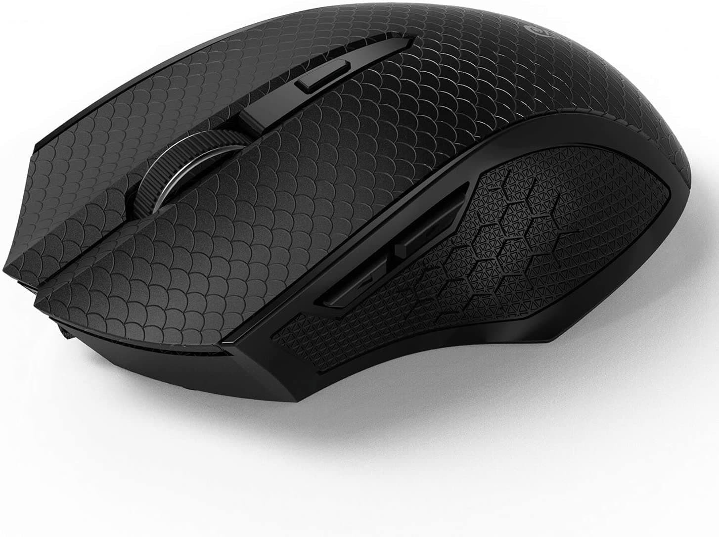 Emopeak Silent Wireless Mouse, Noiseless Click with 2.4G Optical Mice 3 Adjustable DPI Levels with USB Receiver (E2Pro-Wireless)